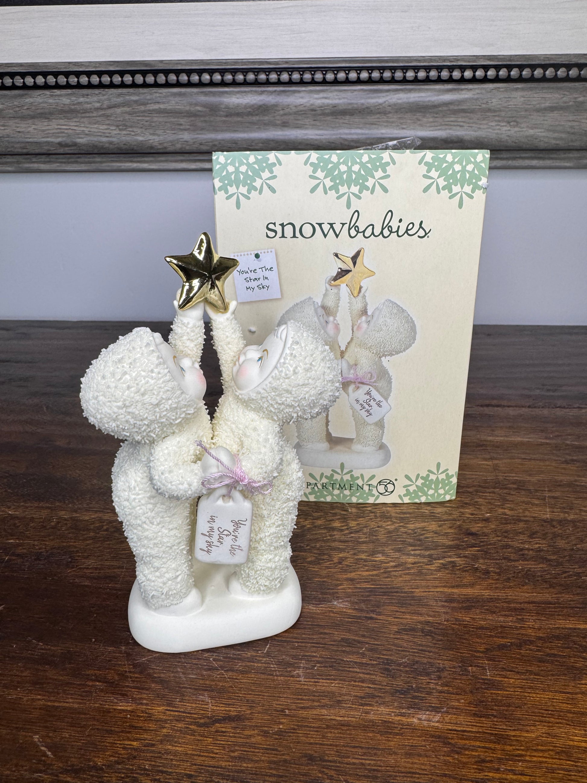 Dept 56 Snow Babies "You're The Star In My Sky" Figurine w/Box