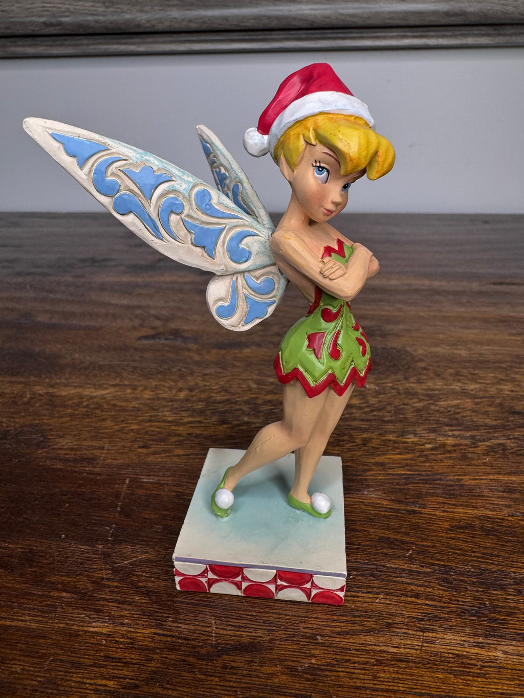 Jim Shore Disney Traditions Christmas Tinker Bell Cheeky Christmas Pixie Figurine w/ Box