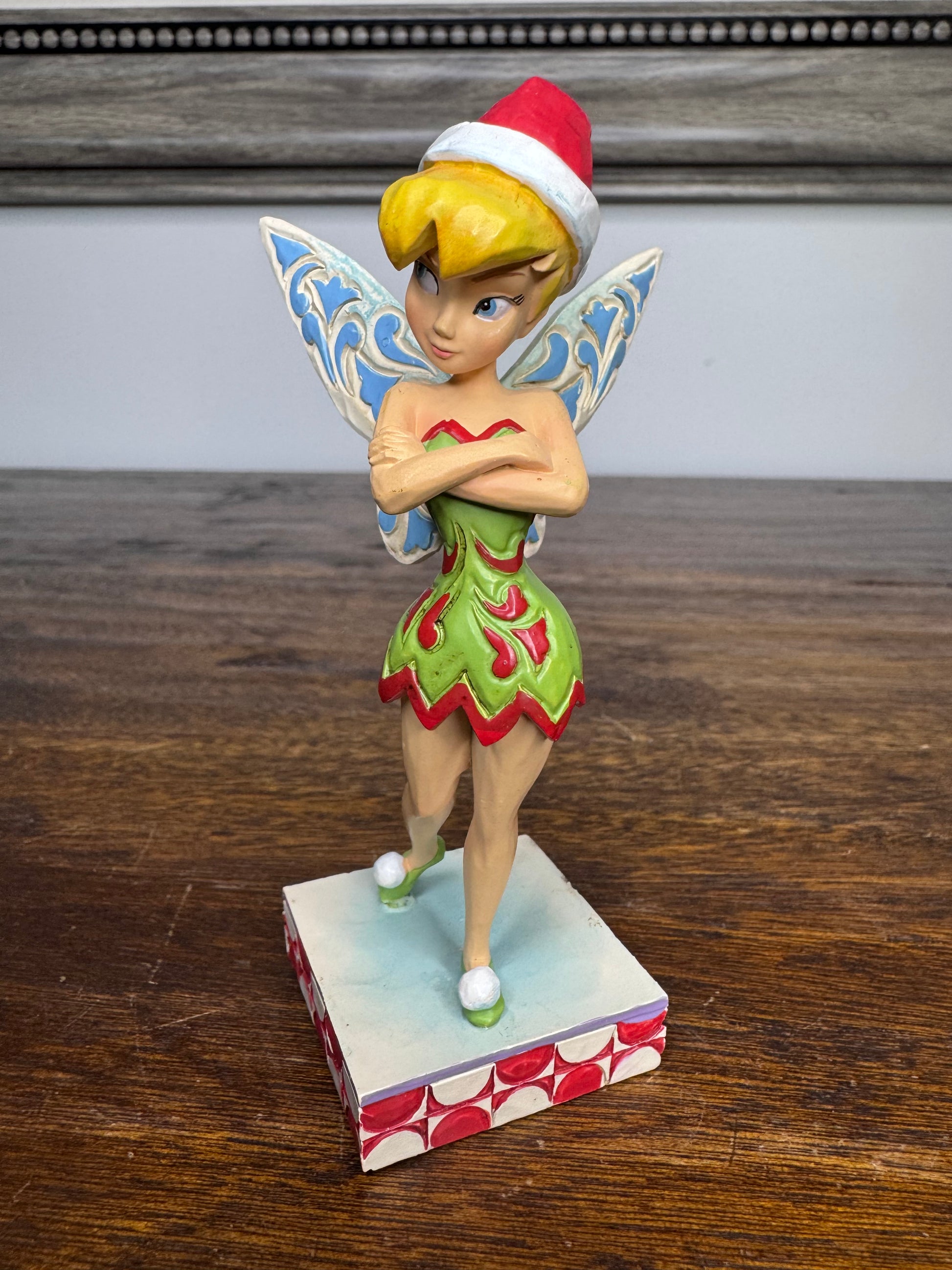 Jim Shore Disney Traditions Christmas Tinker Bell Cheeky Christmas Pixie Figurine w/ Box