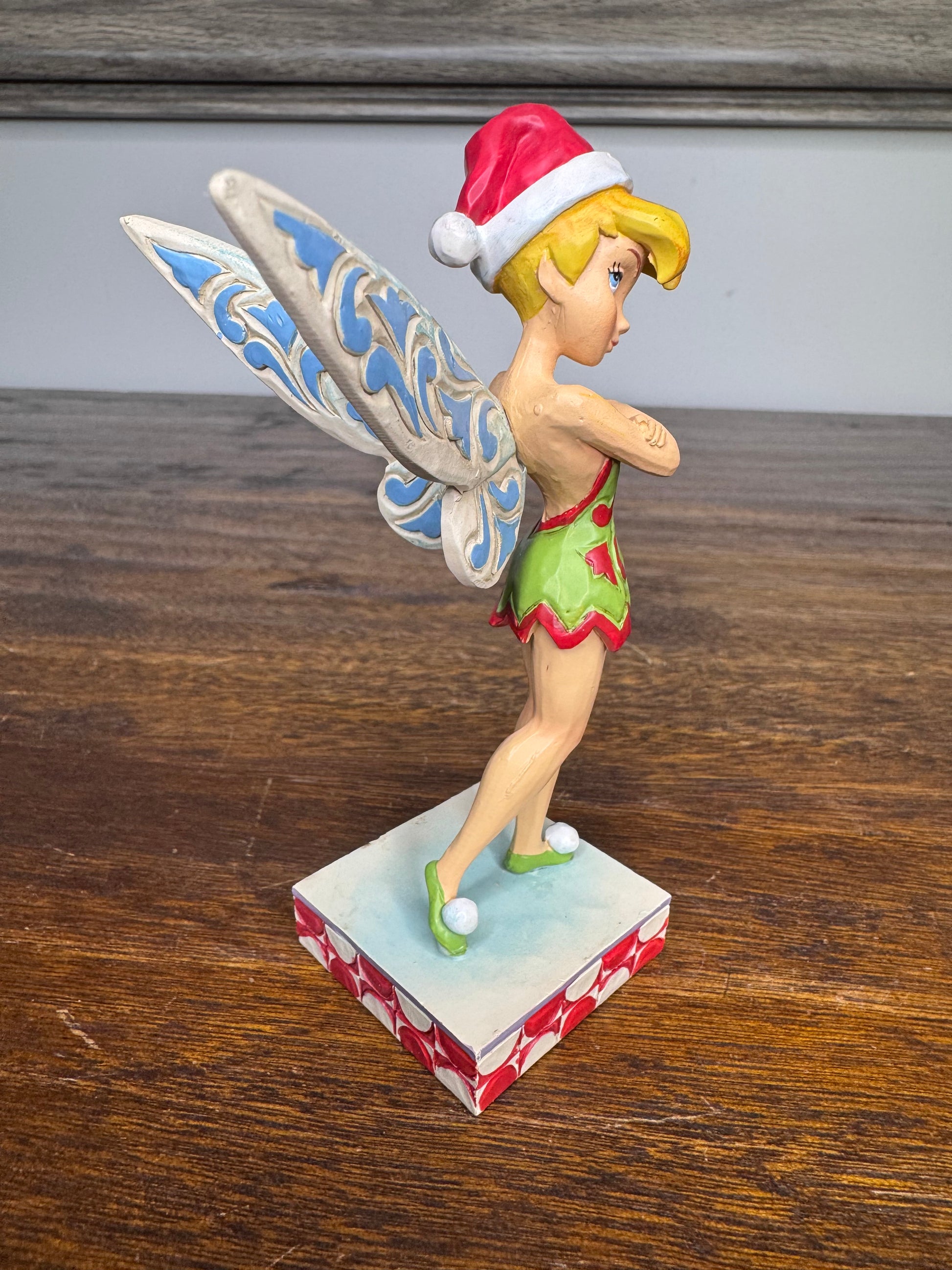 Jim Shore Disney Traditions Christmas Tinker Bell Cheeky Christmas Pixie Figurine w/ Box