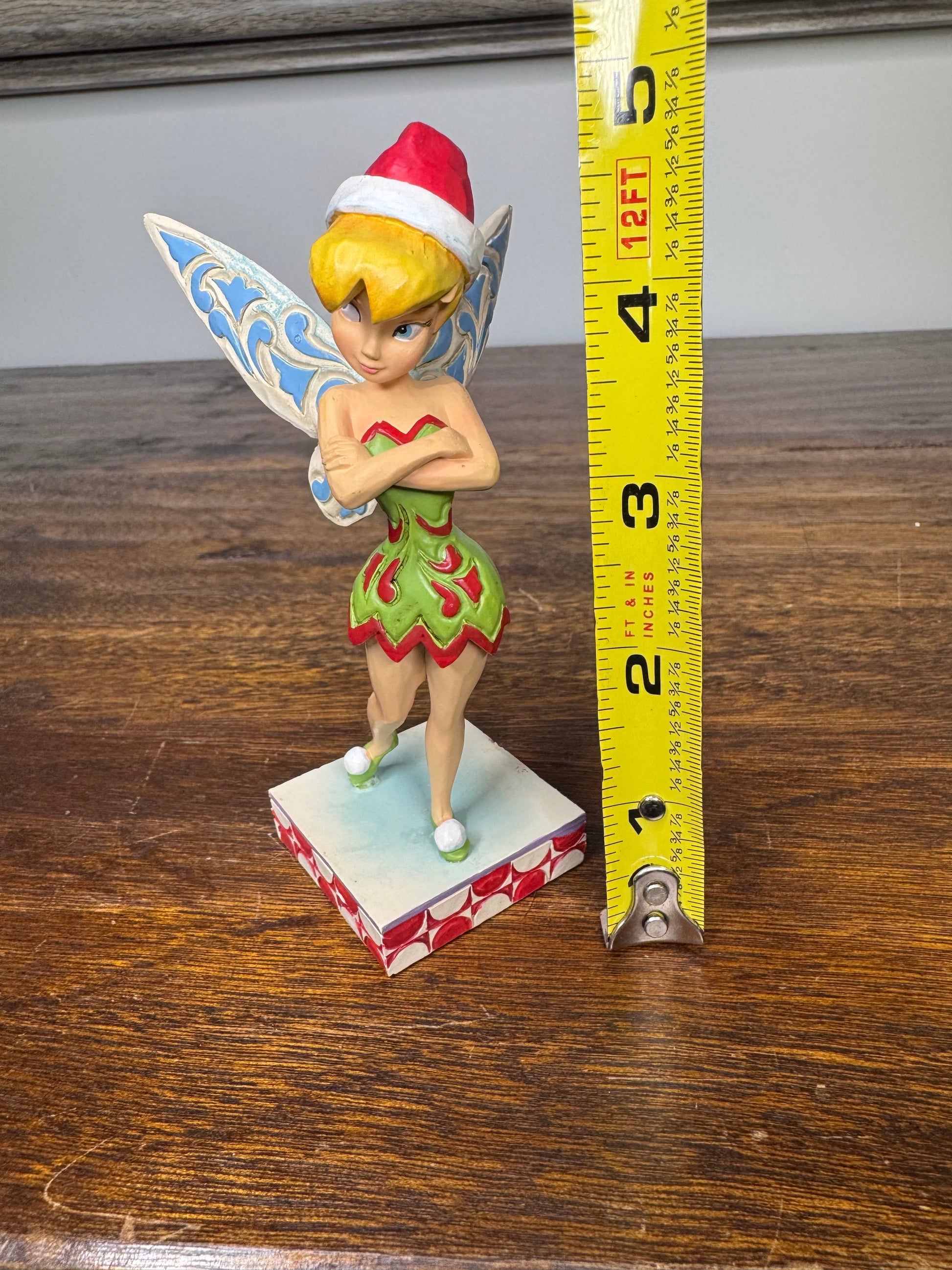 Jim Shore Disney Traditions Christmas Tinker Bell Cheeky Christmas Pixie Figurine w/ Box