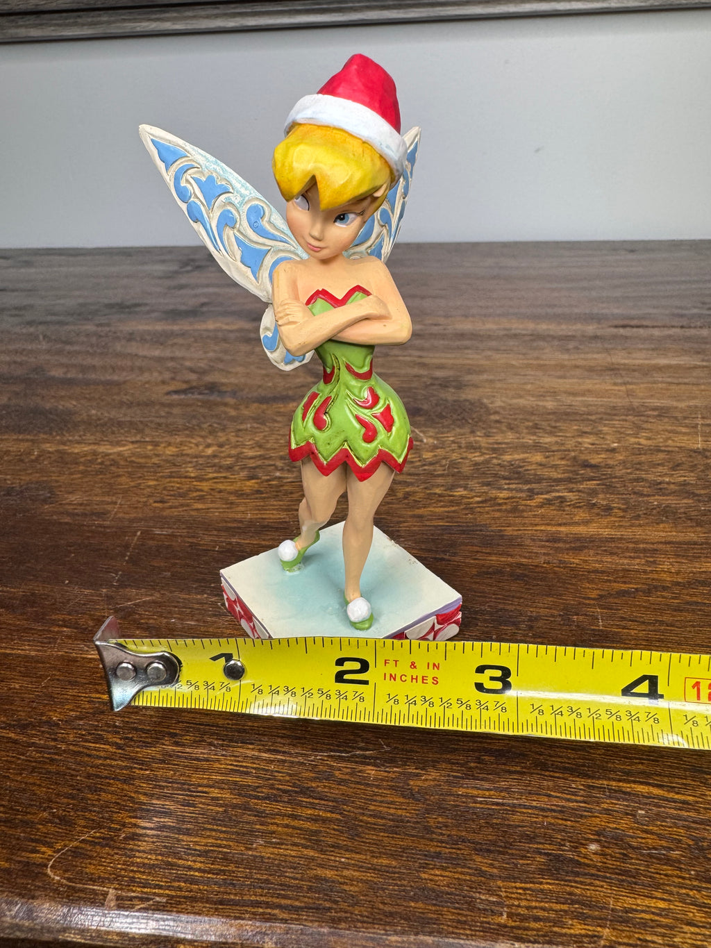 Jim Shore Disney Traditions Christmas Tinker Bell Cheeky Christmas Pixie Figurine w/ Box