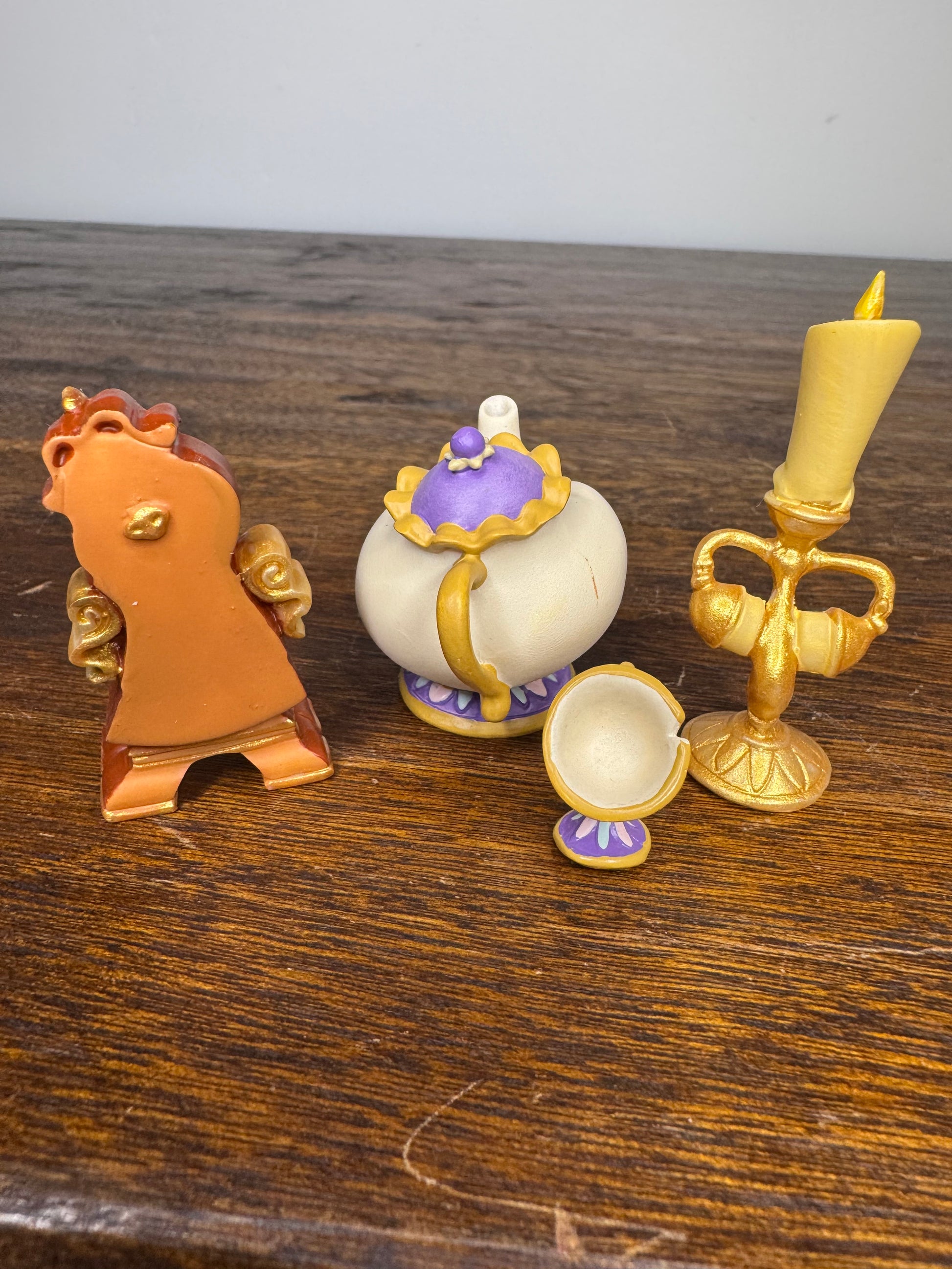 Enesco Disney Showcase Collection Miniature Beauty and the Beast Set of 4 Figurines w/ Box