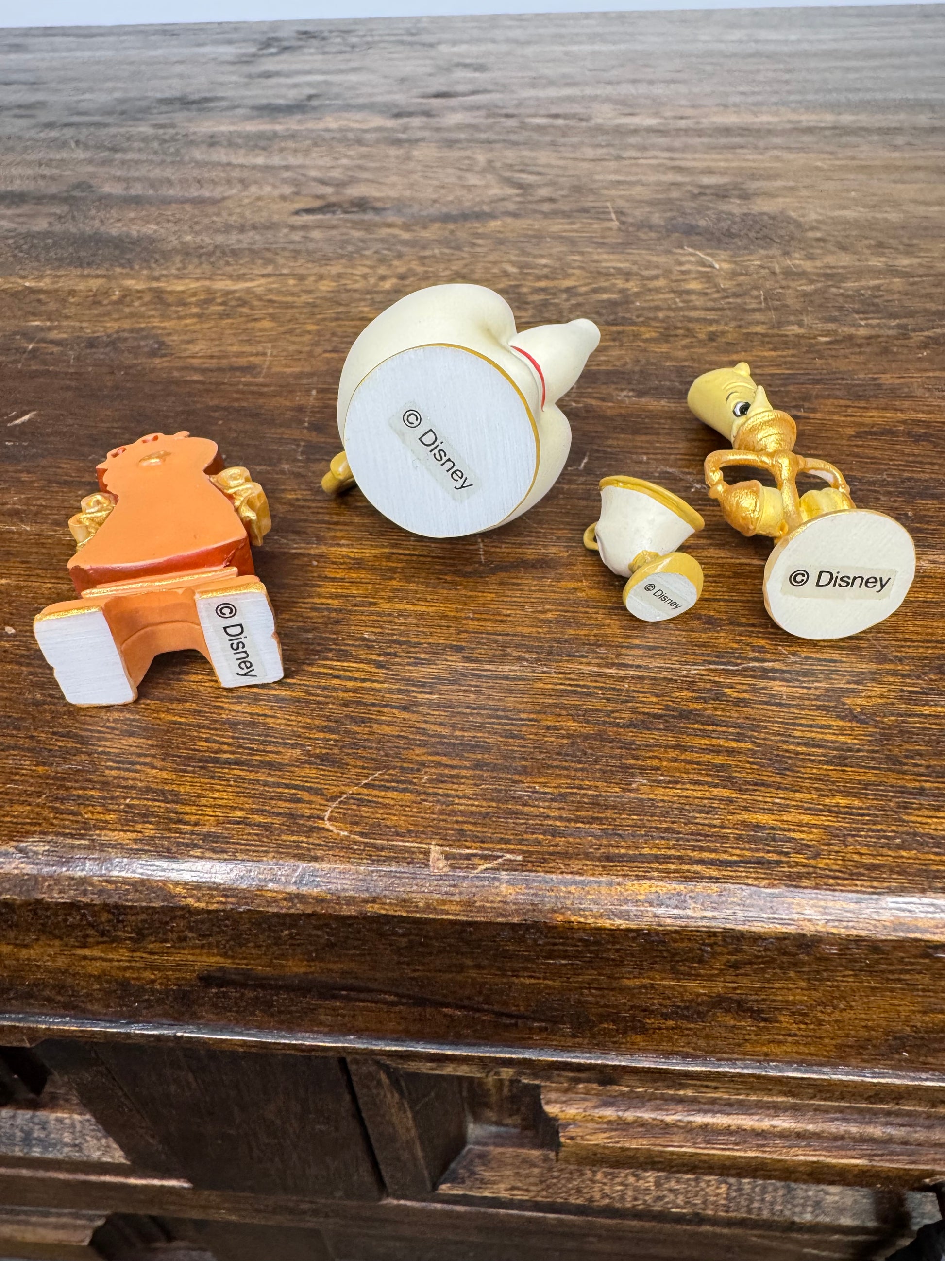 Enesco Disney Showcase Collection Miniature Beauty and the Beast Set of 4 Figurines w/ Box