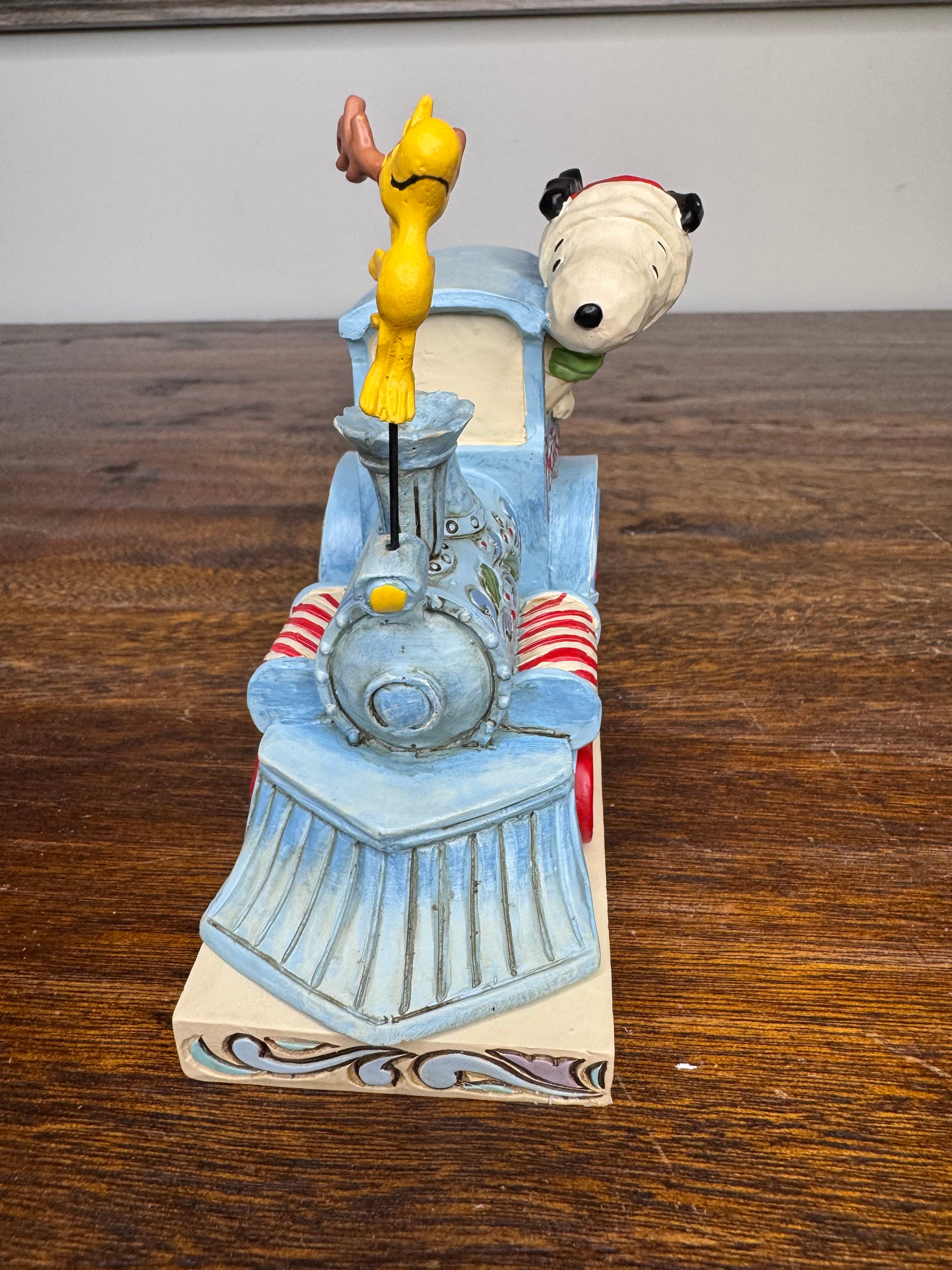 Enesco Jim Shore Peanuts Snoopy The Train Conductor Figurine w/ Box. Mint