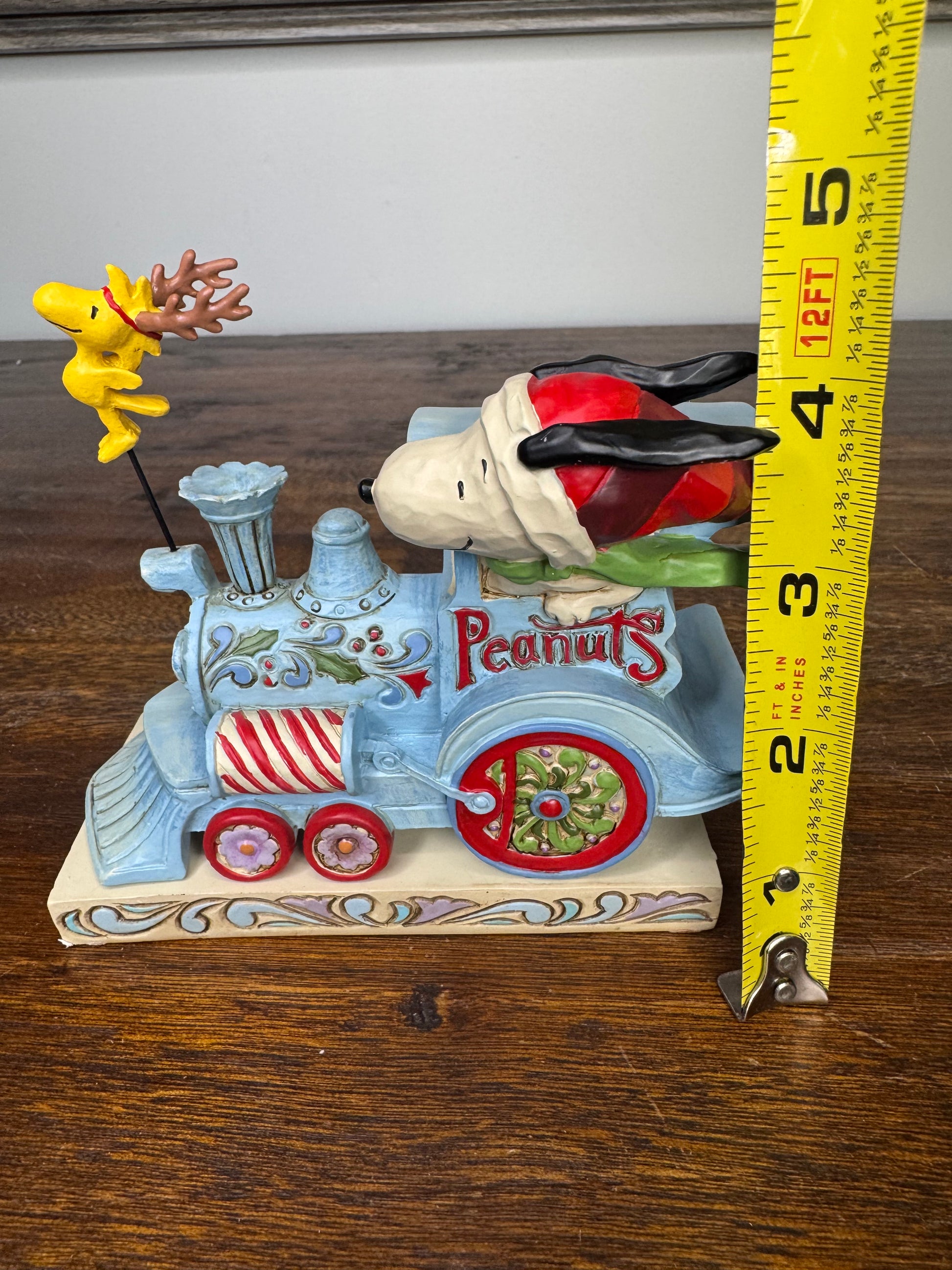 Enesco Jim Shore Peanuts Snoopy The Train Conductor Figurine w/ Box. Mint