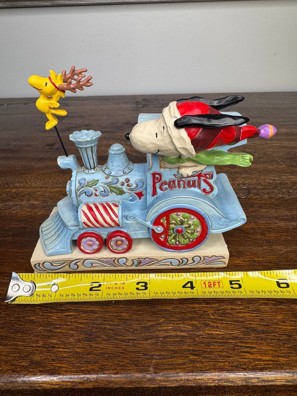 Enesco Jim Shore Peanuts Snoopy The Train Conductor Figurine w/ Box. Mint