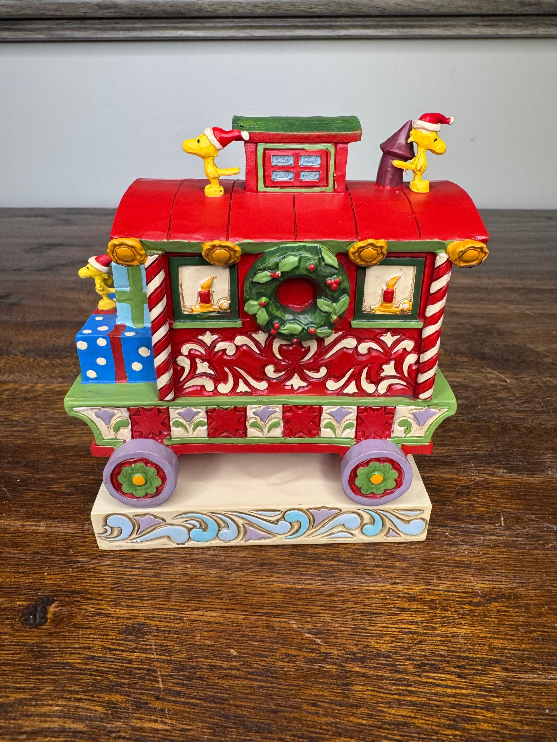 Jim Shore Peanuts Woodstock Caboose Figurine w/ Box