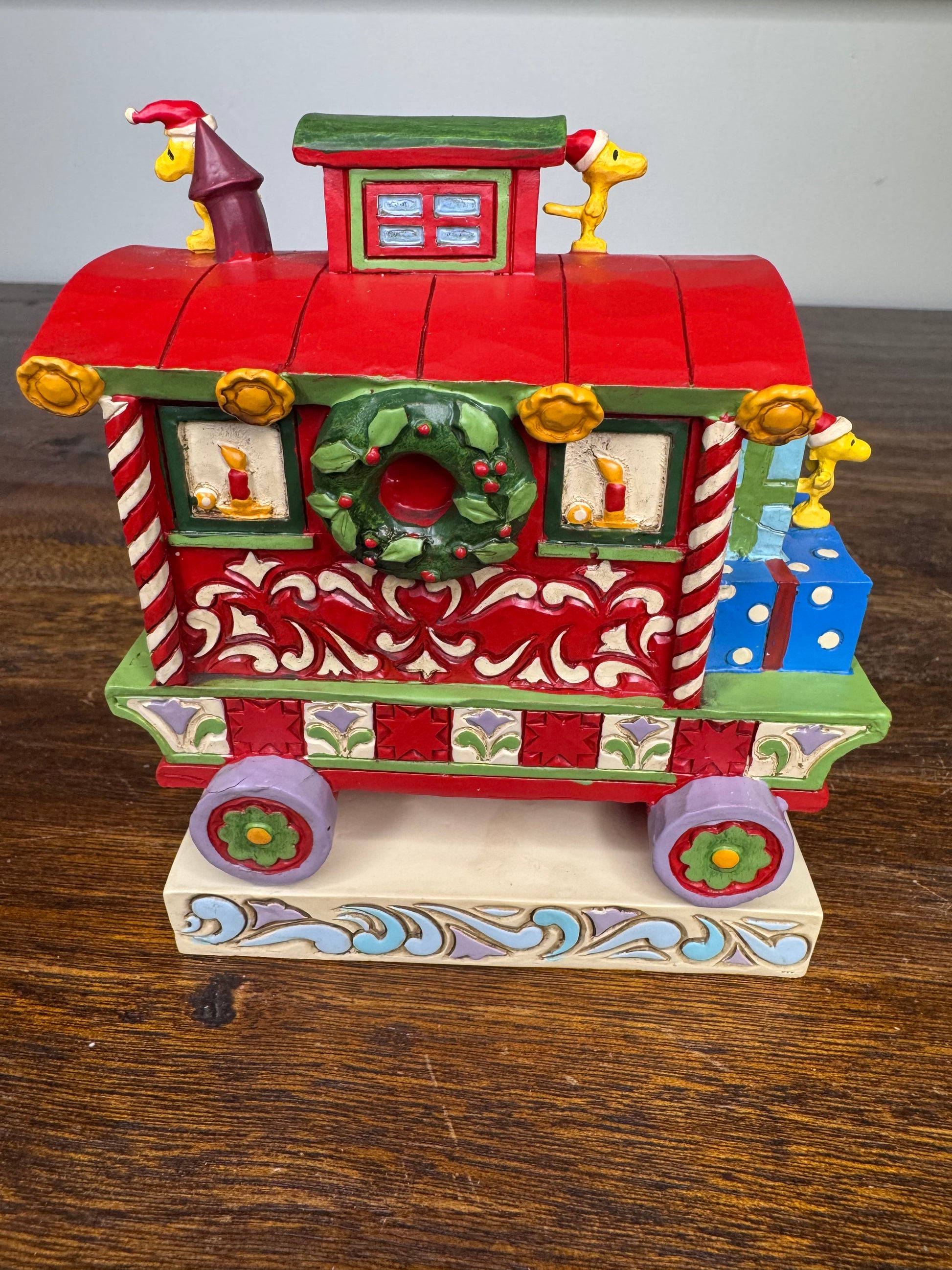 Jim Shore Peanuts Woodstock Caboose Figurine w/ Box