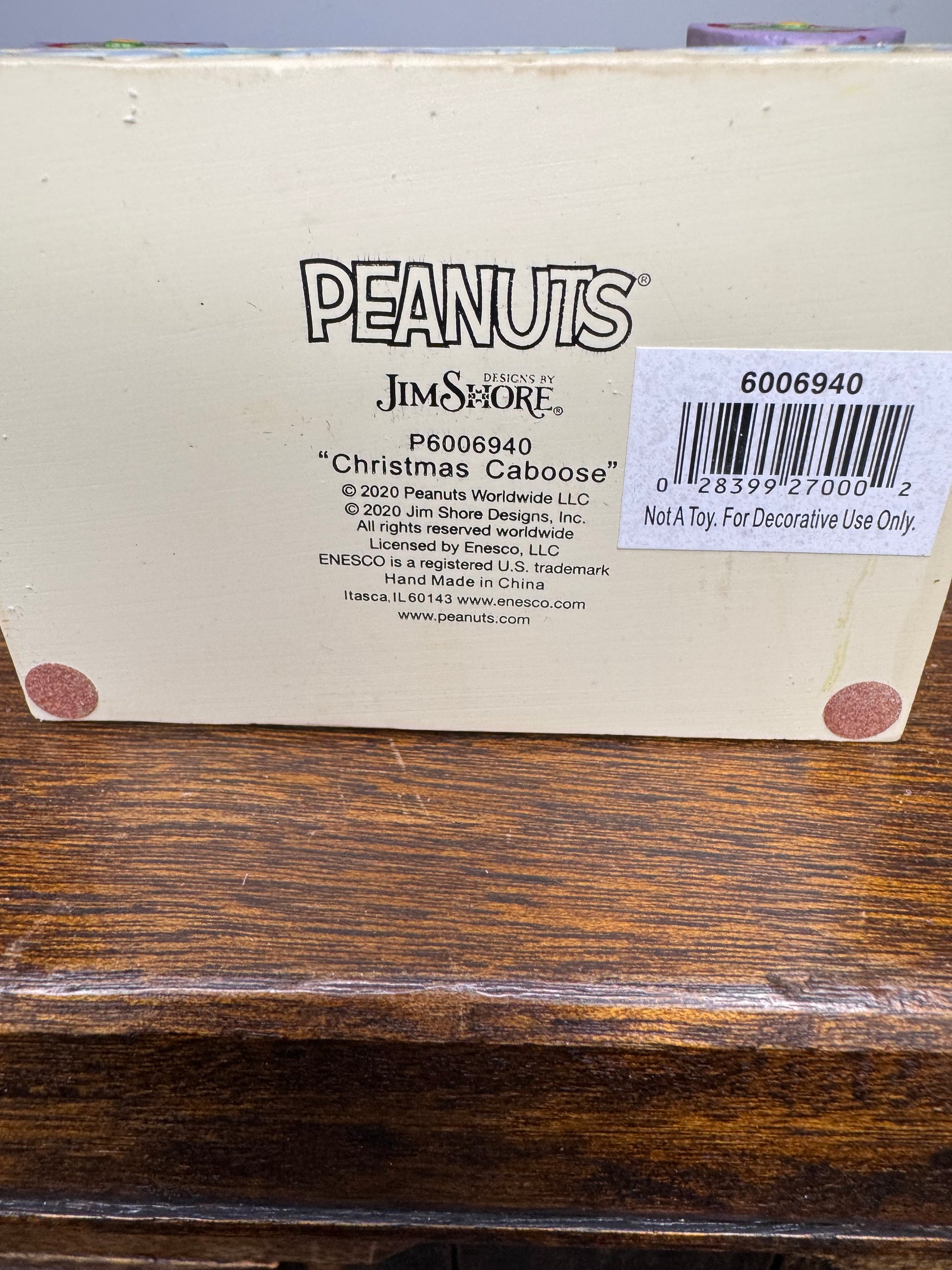 Jim Shore Peanuts Woodstock Caboose Figurine w/ Box