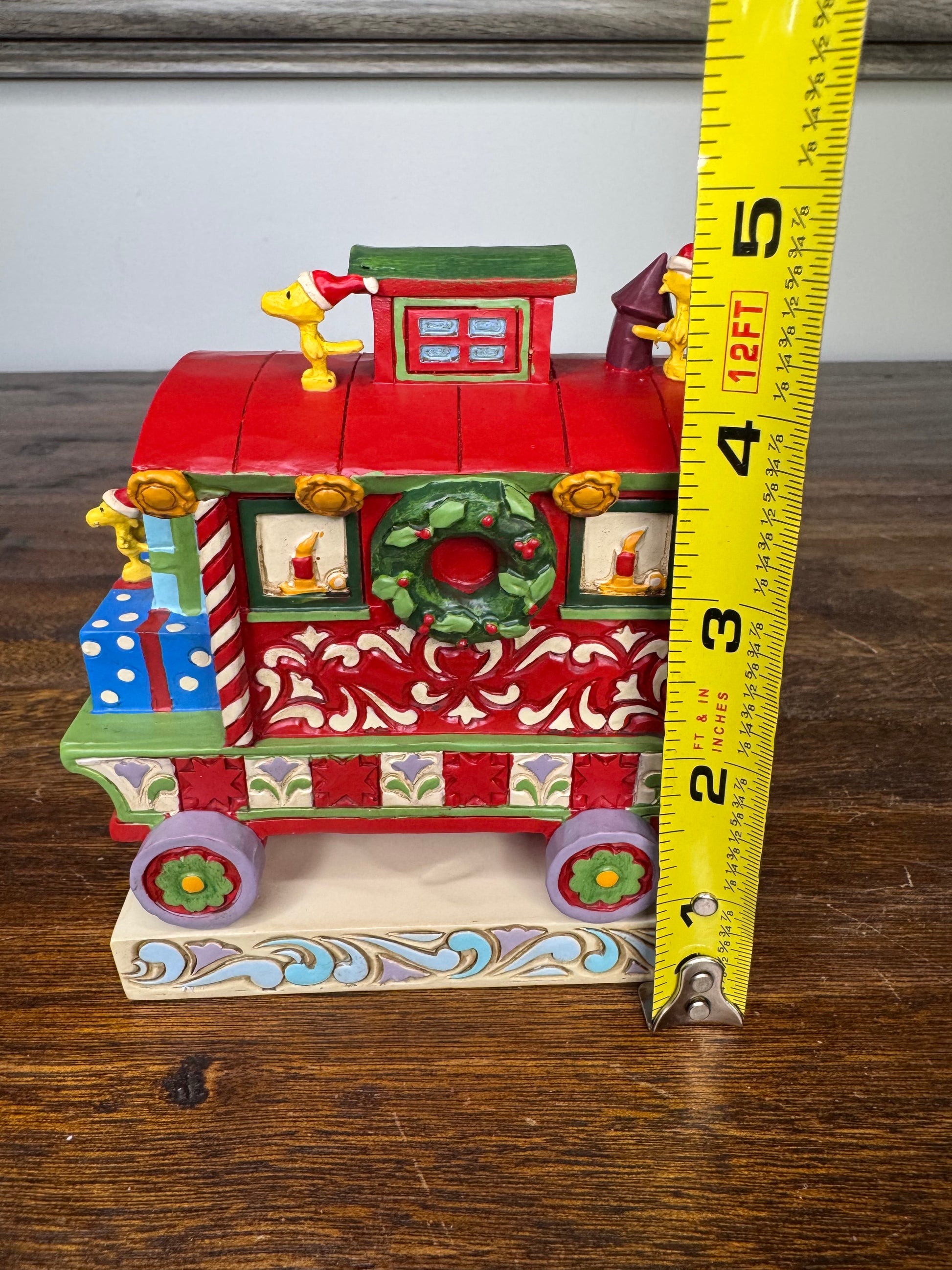 Jim Shore Peanuts Woodstock Caboose Figurine w/ Box