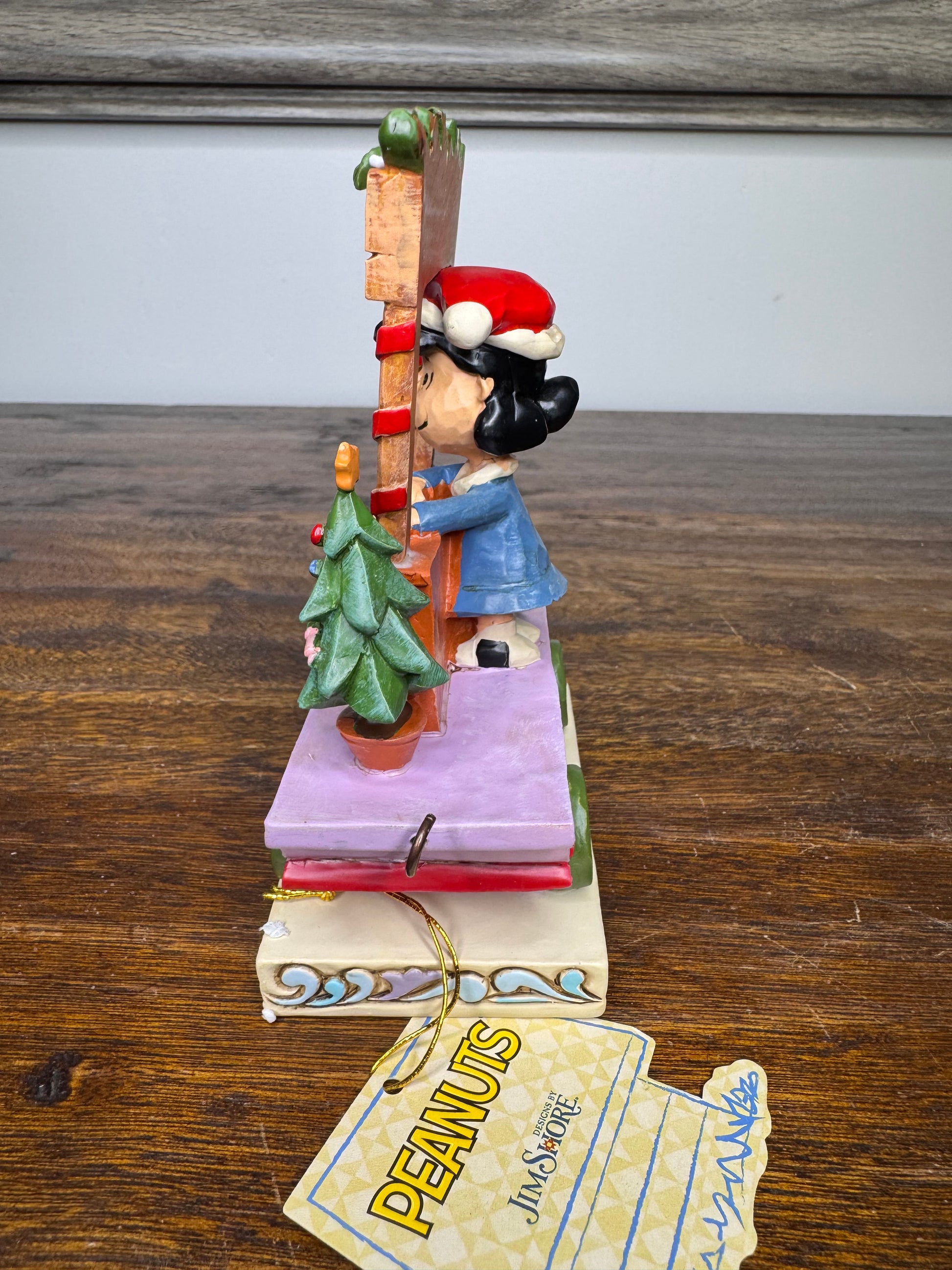 Jim Shore Peanuts Collection Lucy Christmas Train Car Figurine w/ Original Box