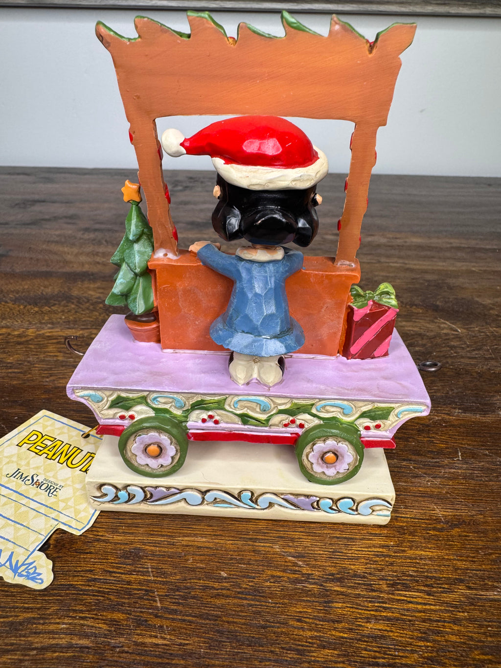 Jim Shore Peanuts Collection Lucy Christmas Train Car Figurine w/ Original Box