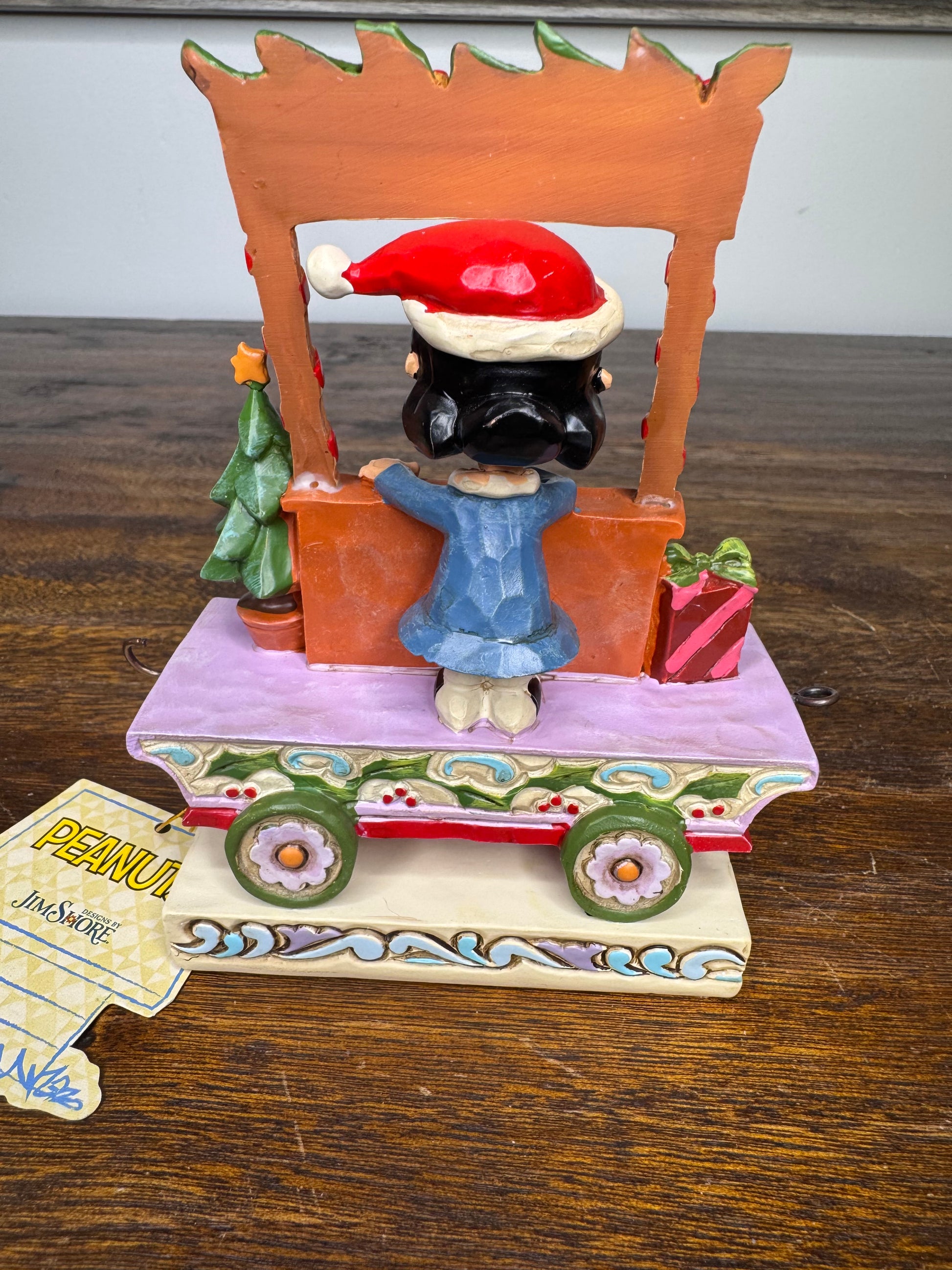 Jim Shore Peanuts Collection Lucy Christmas Train Car Figurine w/ Original Box
