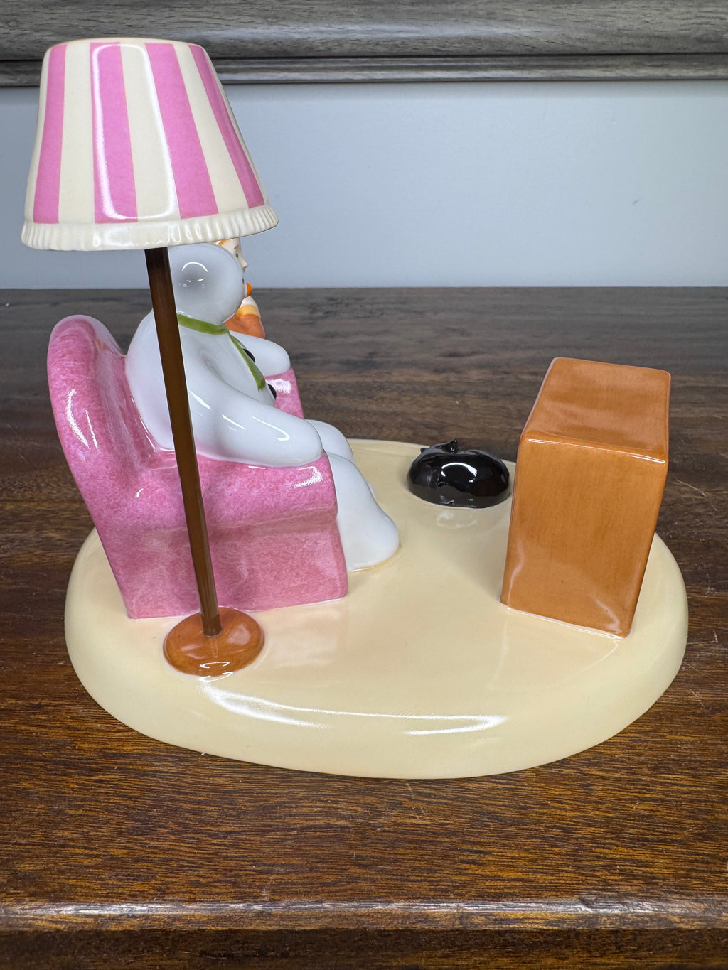 Coalport The Snowman "A Cold Night In" Figurine in Original Box RARE