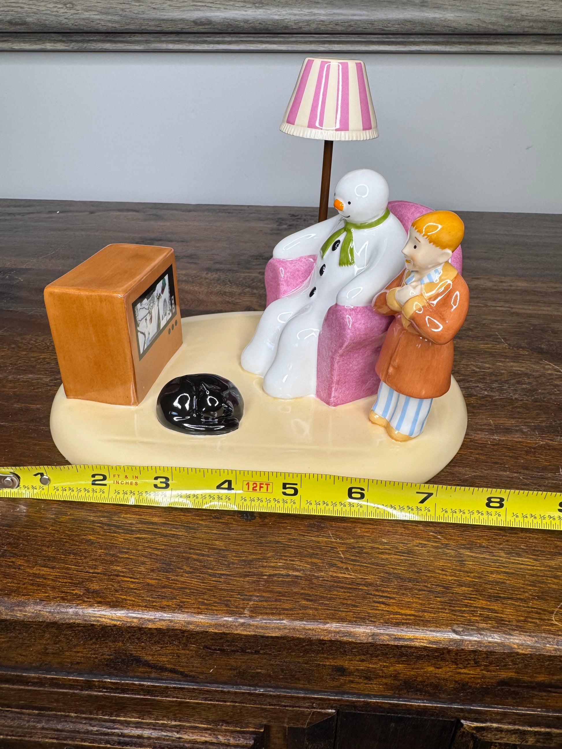 Coalport The Snowman "A Cold Night In" Figurine in Original Box RARE