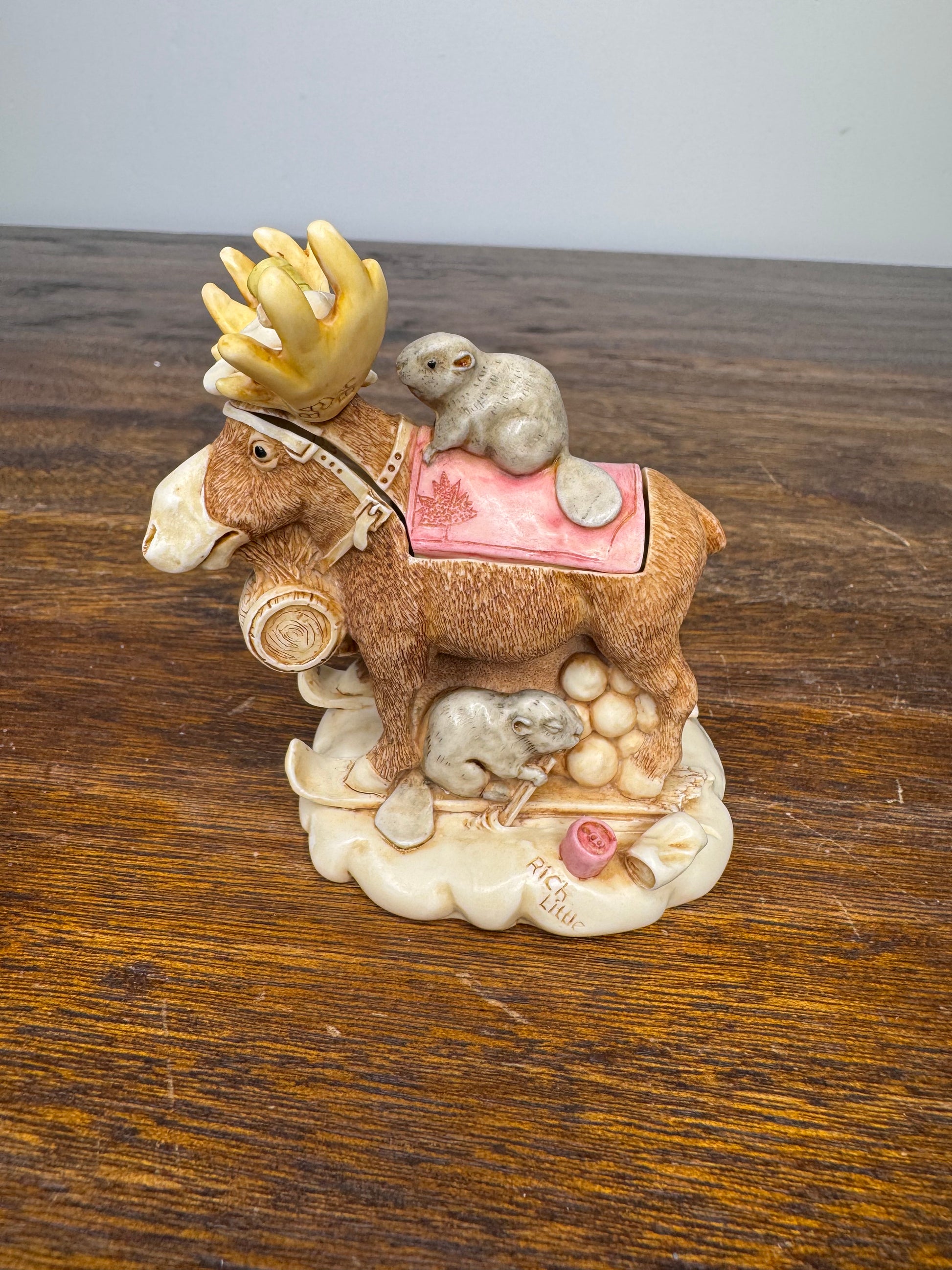 Harmony Kingdom "Beer Nuts" Figurine *Repaired* w/Original Box