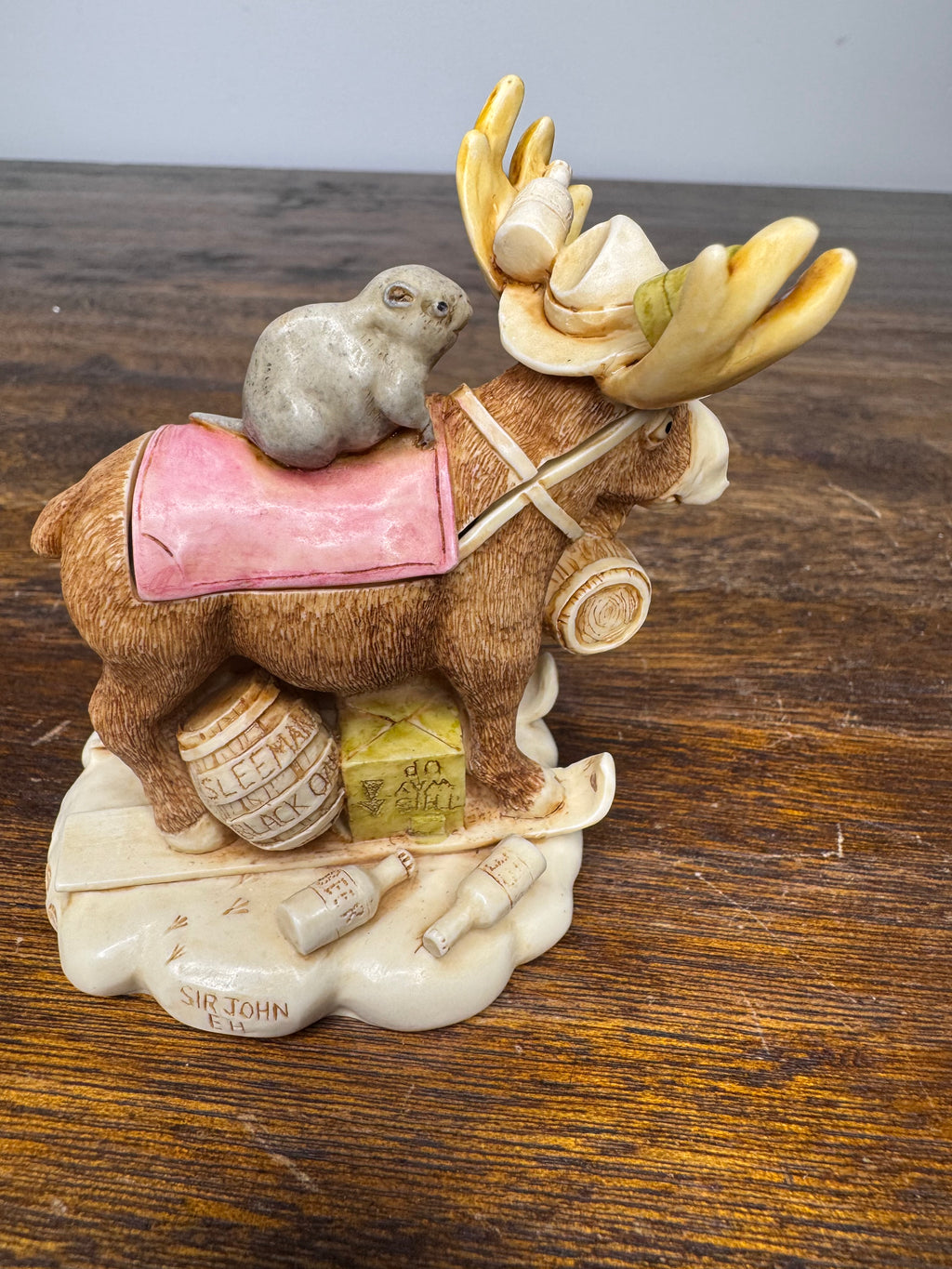 Harmony Kingdom "Beer Nuts" Figurine *Repaired* w/Original Box