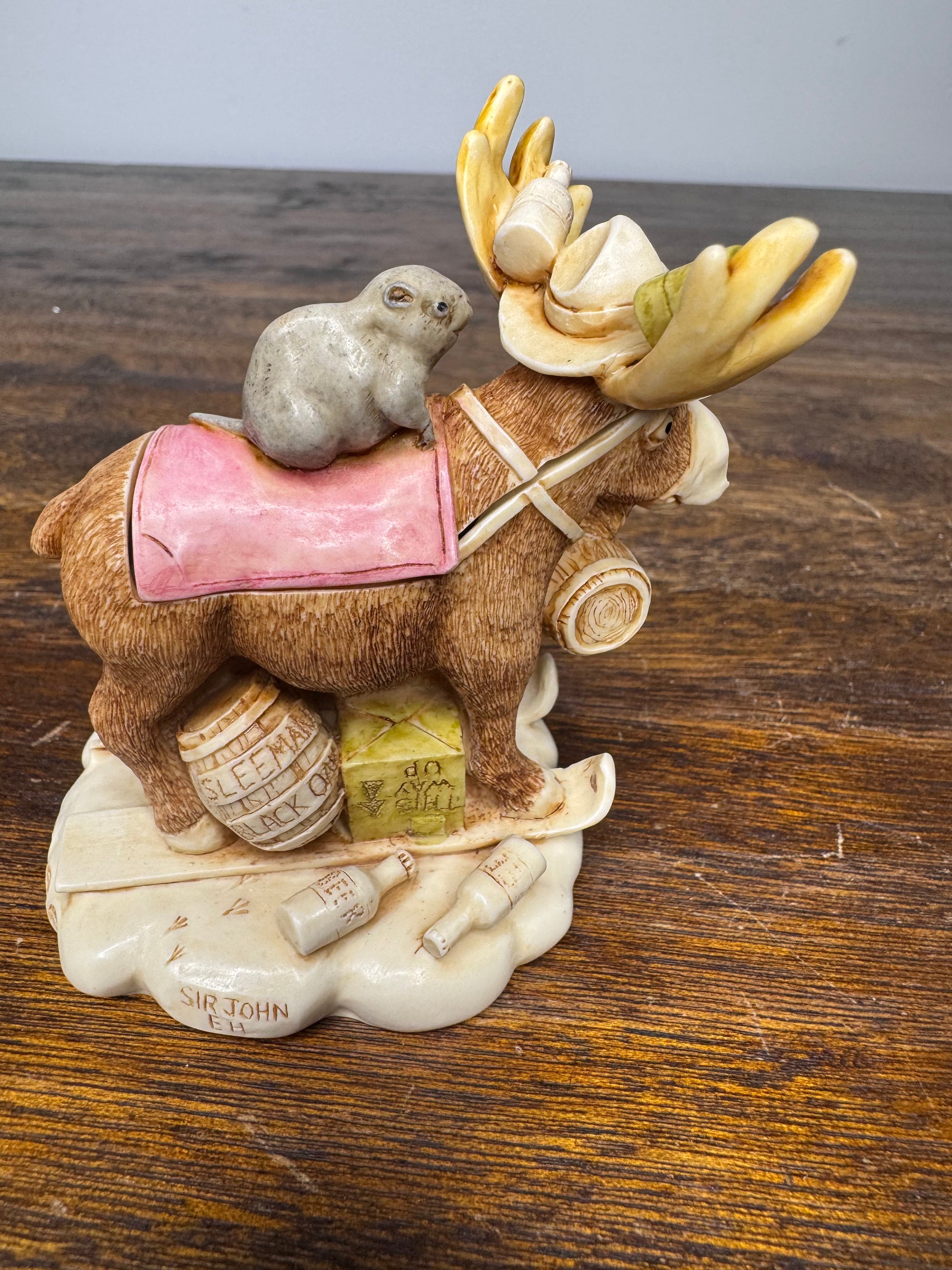 Harmony Kingdom "Beer Nuts" Figurine *Repaired* w/Original Box