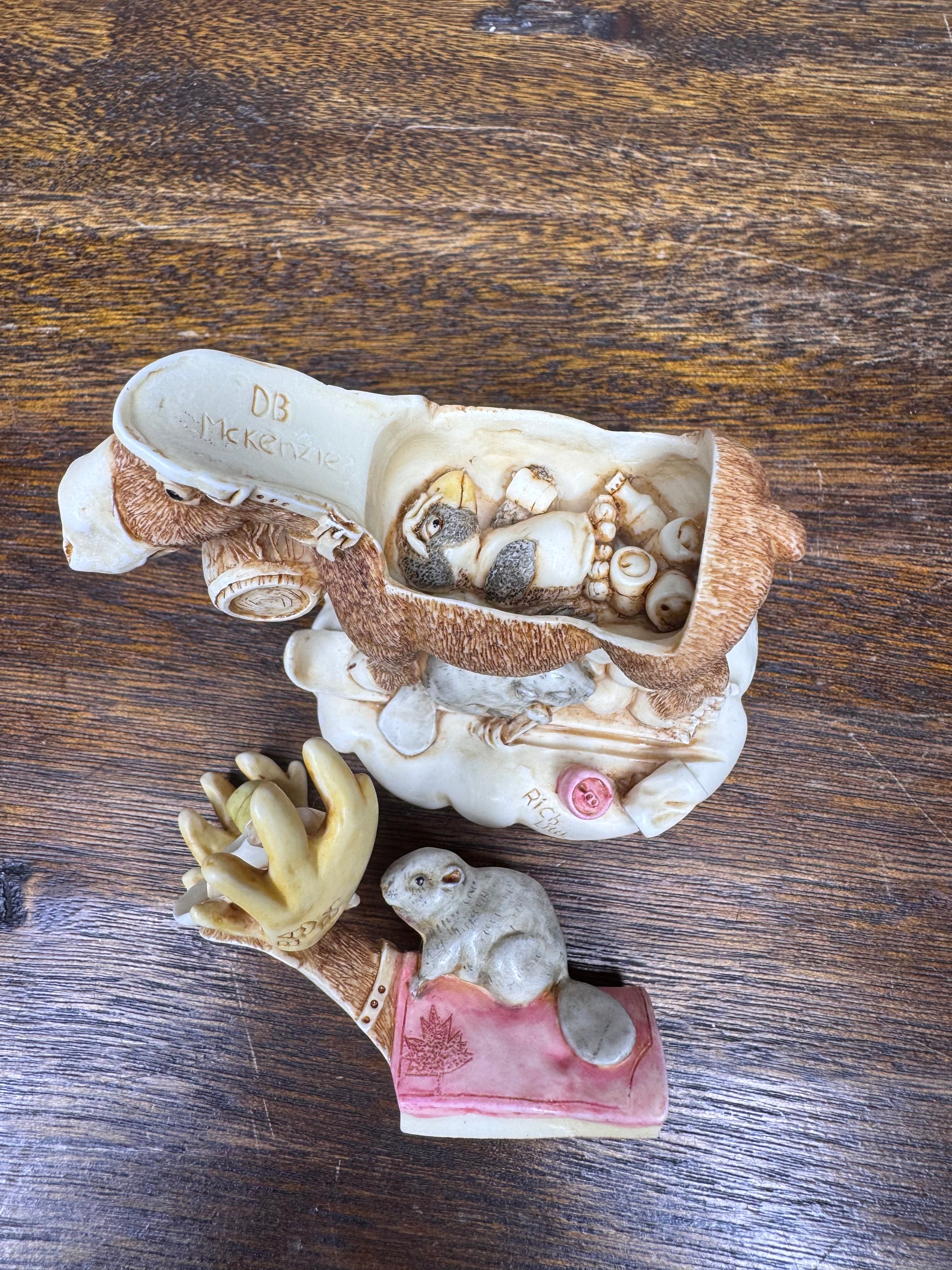 Harmony Kingdom "Beer Nuts" Figurine *Repaired* w/Original Box