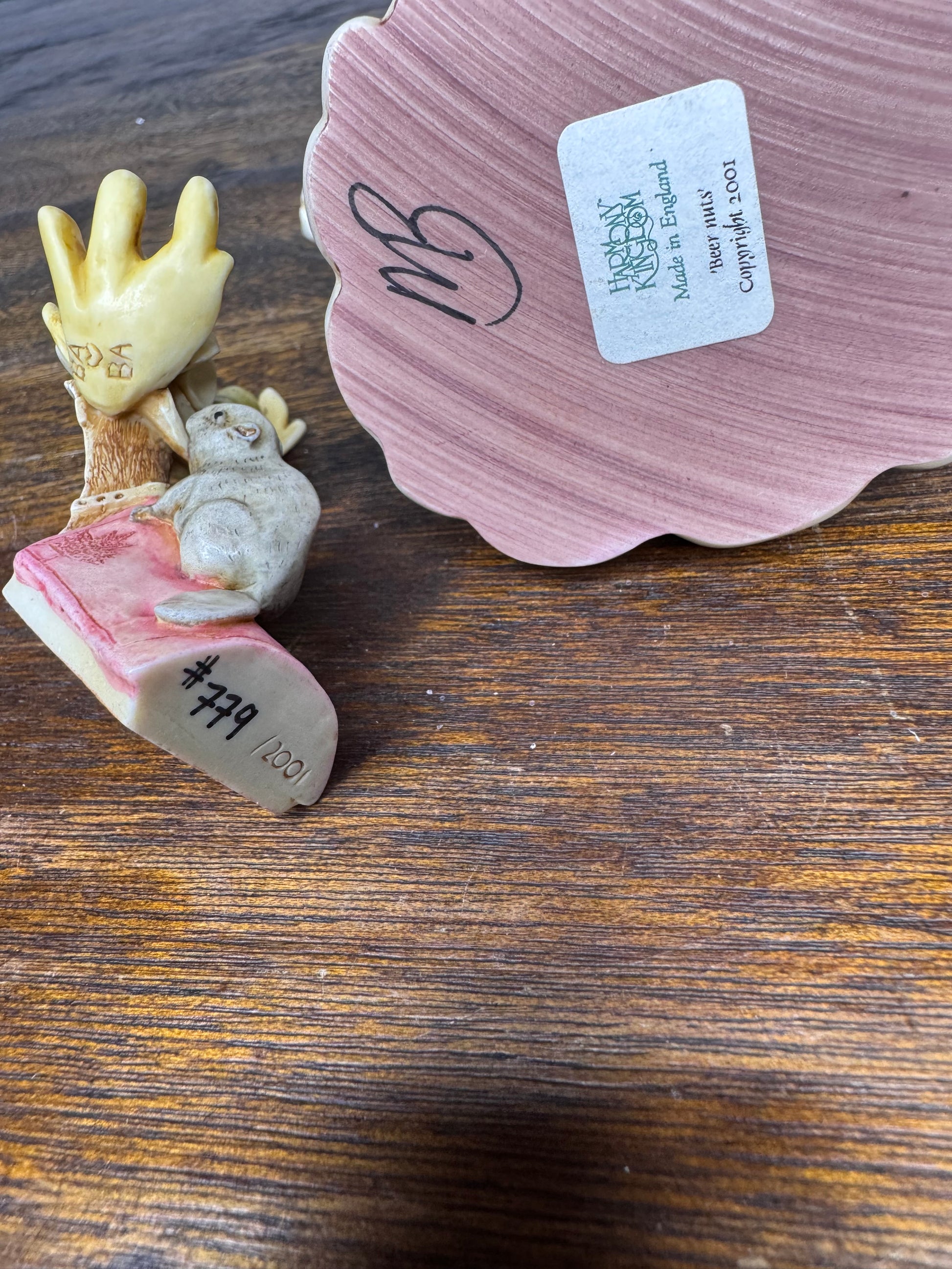 Harmony Kingdom "Beer Nuts" Figurine *Repaired* w/Original Box