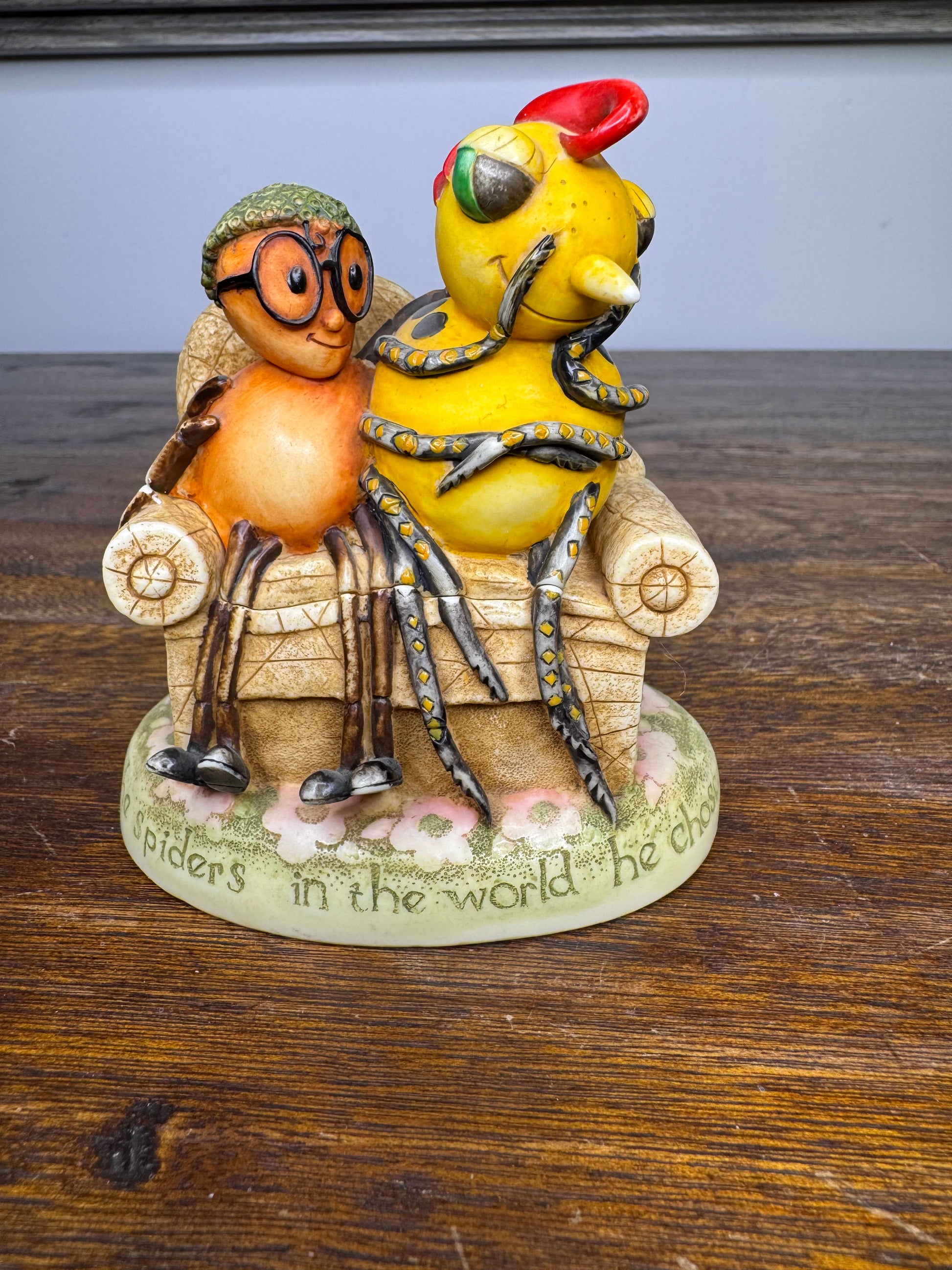 Harmony Garden "Miss Spider In Love" Treasure Box Collectible w/ Original Box