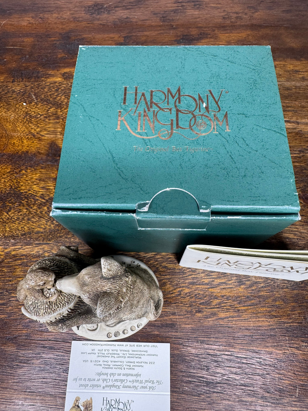 Harmony Garden "Peace Summit" Treasure Box Figurine w/ Original Box