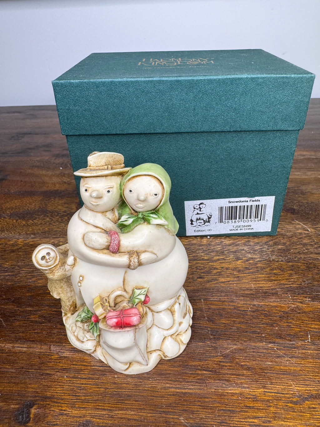 Vintage Harmony Kingdom "Snowdonia Fields" Treasure Box Figurine w/ Original Box