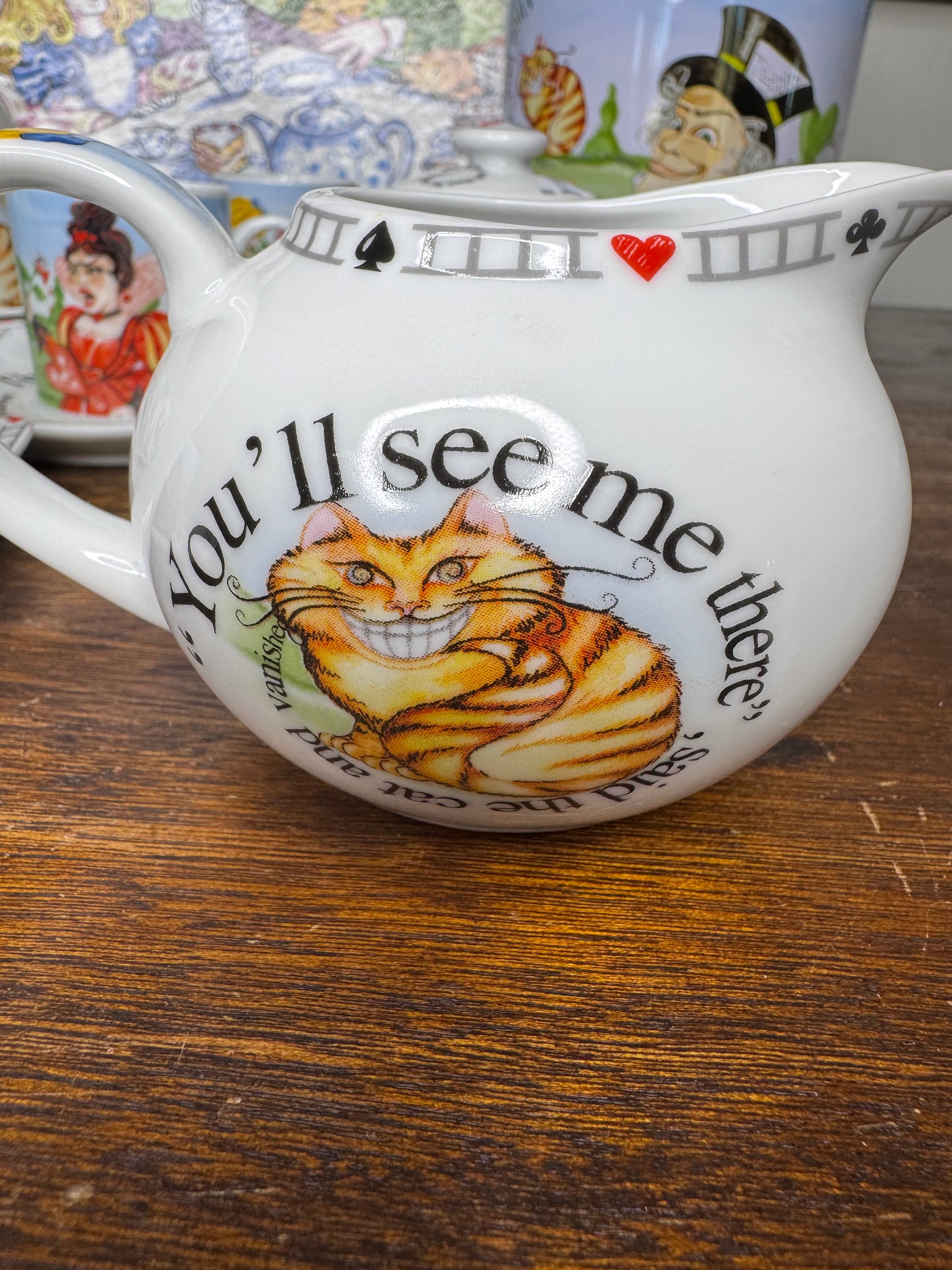 Alice in Wonderland Tea Party Tea set by Paul Cardew Design w/ Original Packaging