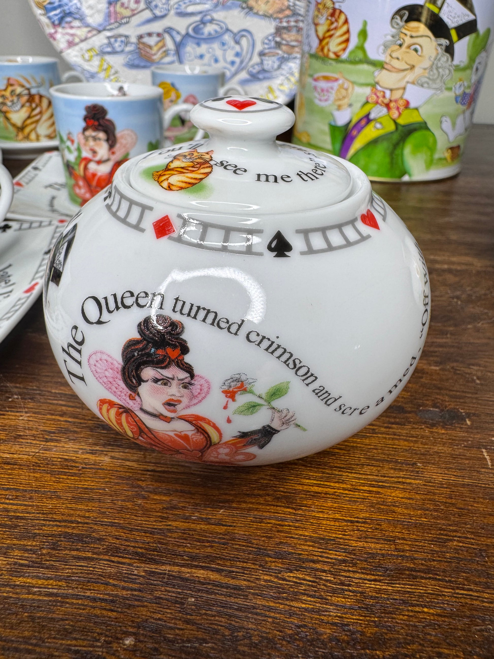 Alice in Wonderland Tea Party Tea set by Paul Cardew Design w/ Original Packaging