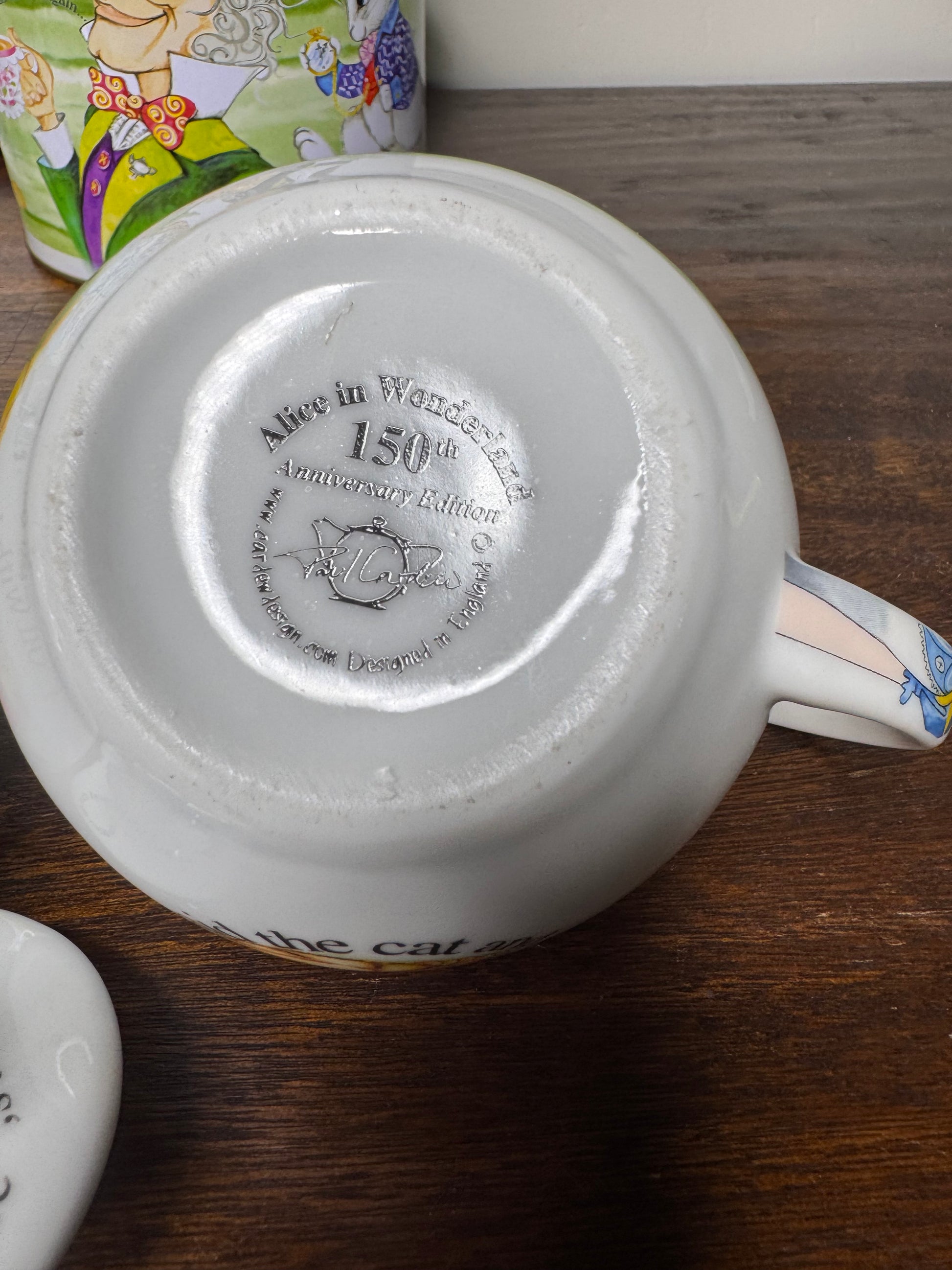 Alice in Wonderland Tea Party Tea set by Paul Cardew Design w/ Original Packaging