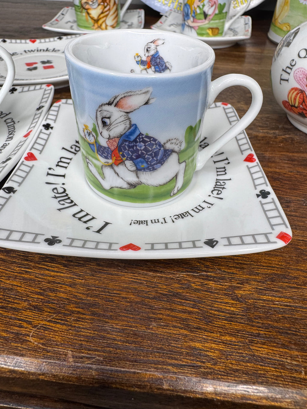 Alice in Wonderland Tea Party Tea set by Paul Cardew Design w/ Original Packaging