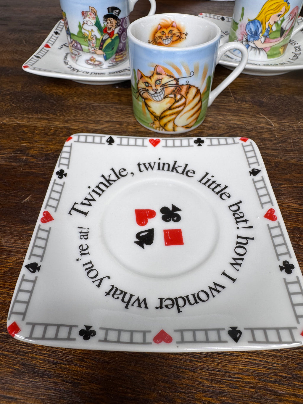 Alice in Wonderland Tea Party Tea set by Paul Cardew Design w/ Original Packaging