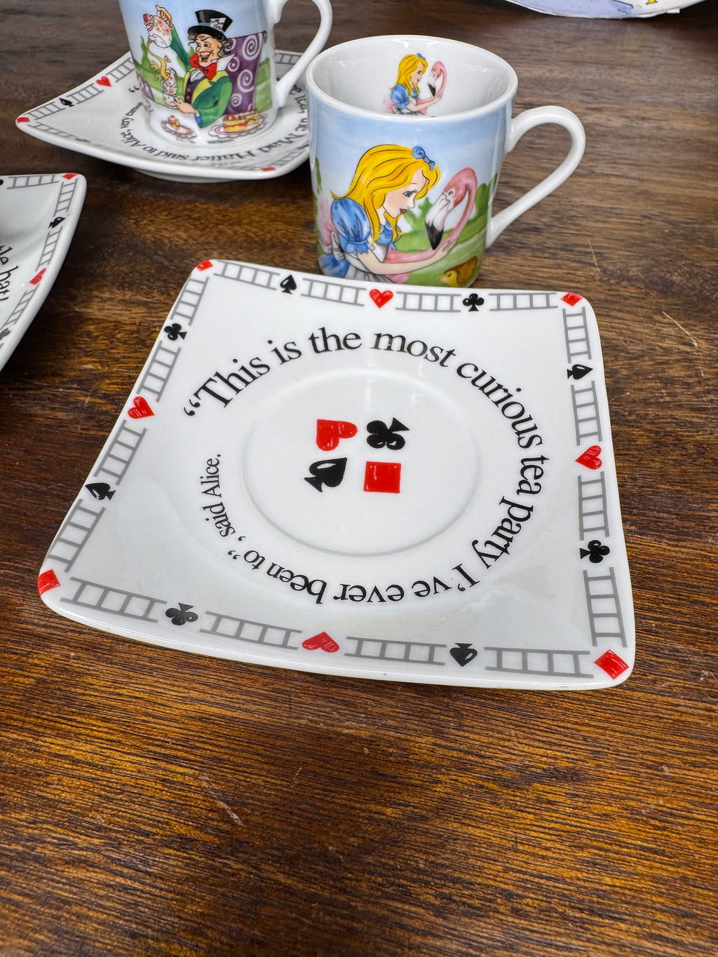 Alice in Wonderland Tea Party Tea set by Paul Cardew Design w/ Original Packaging