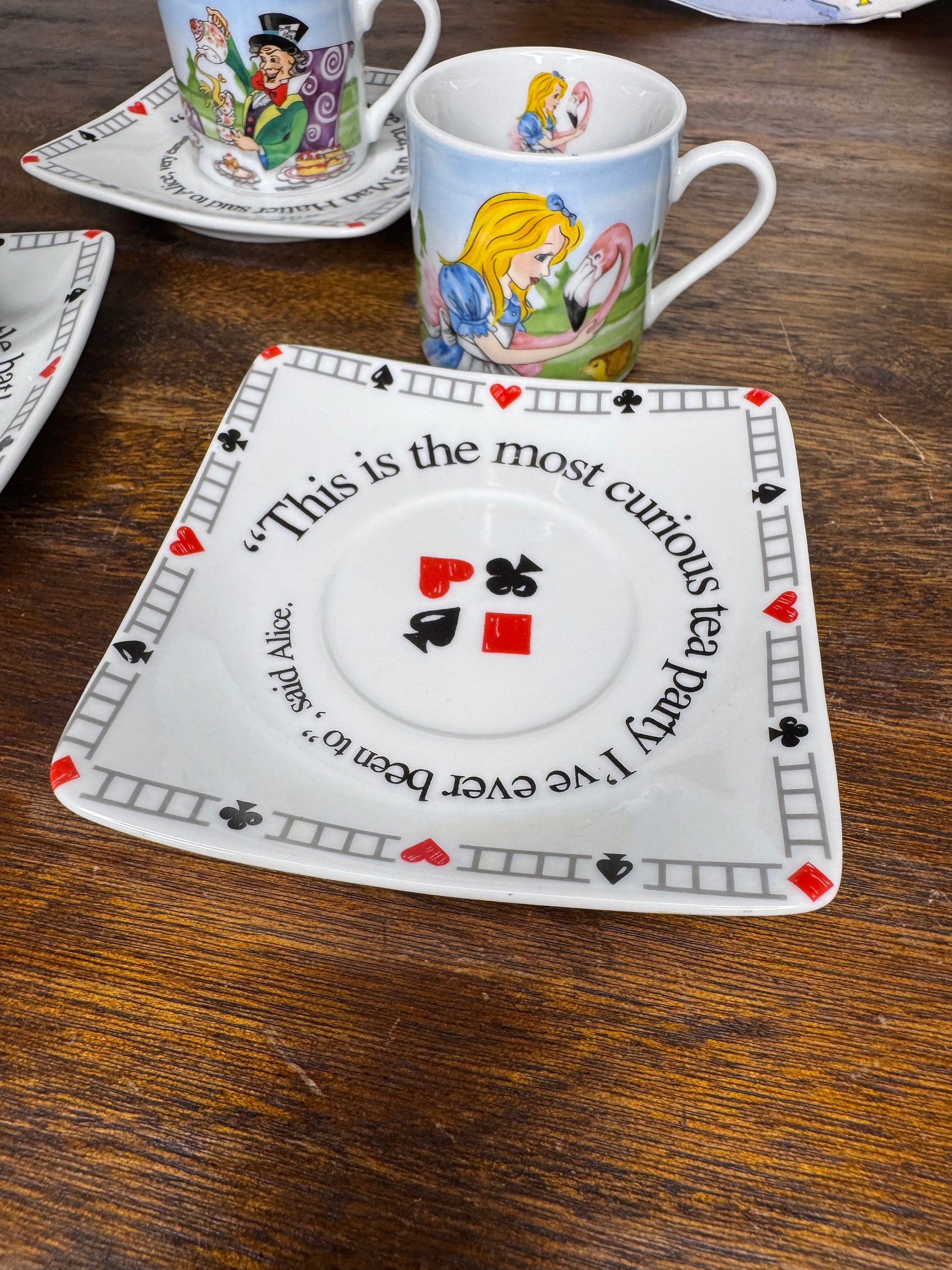 Alice in Wonderland Tea Party Tea set by Paul Cardew Design w/ Original Packaging