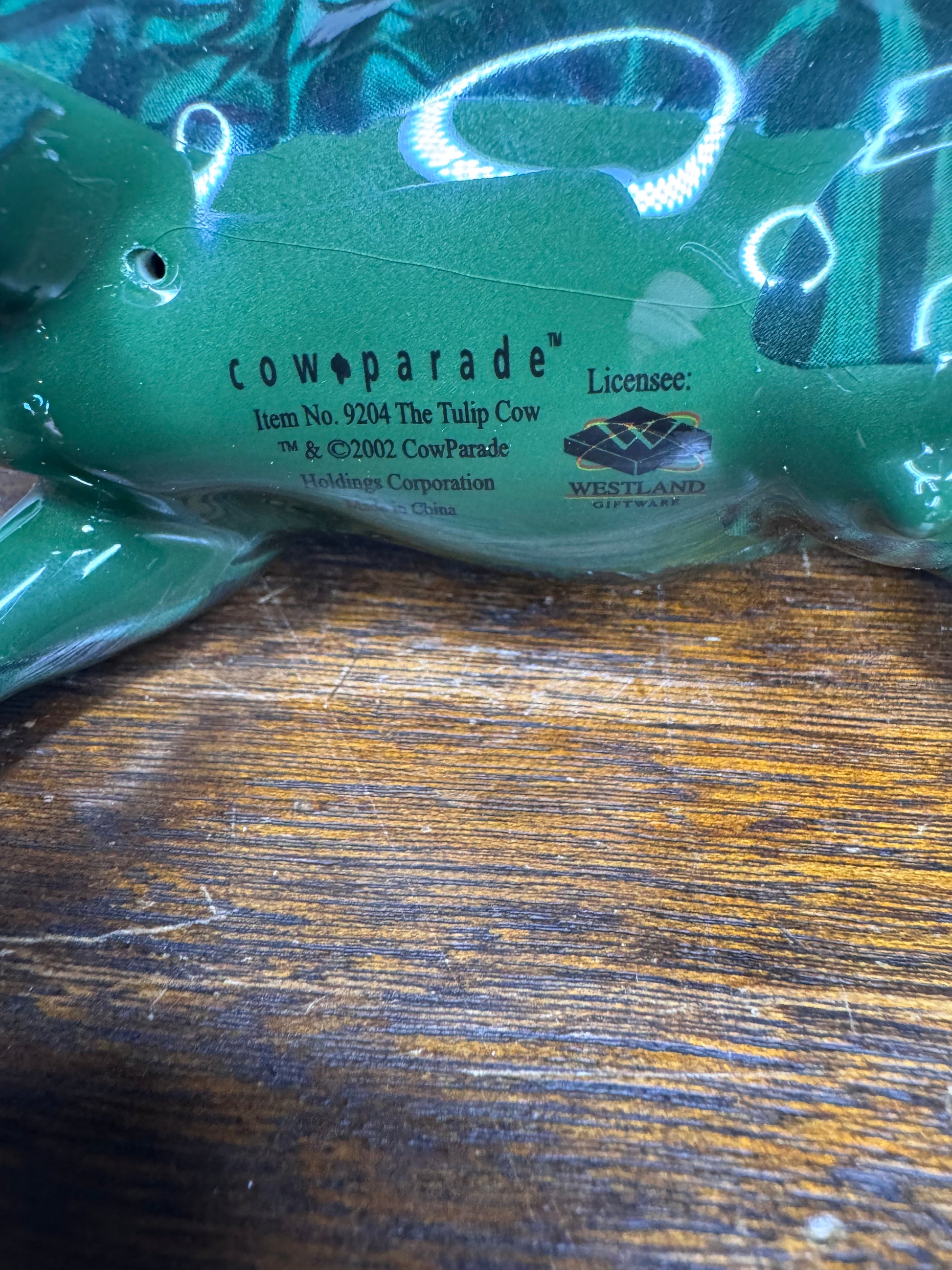 2002 Westland Giftware "Tulip Cow" Cow Parade Figurine w/ Original Box