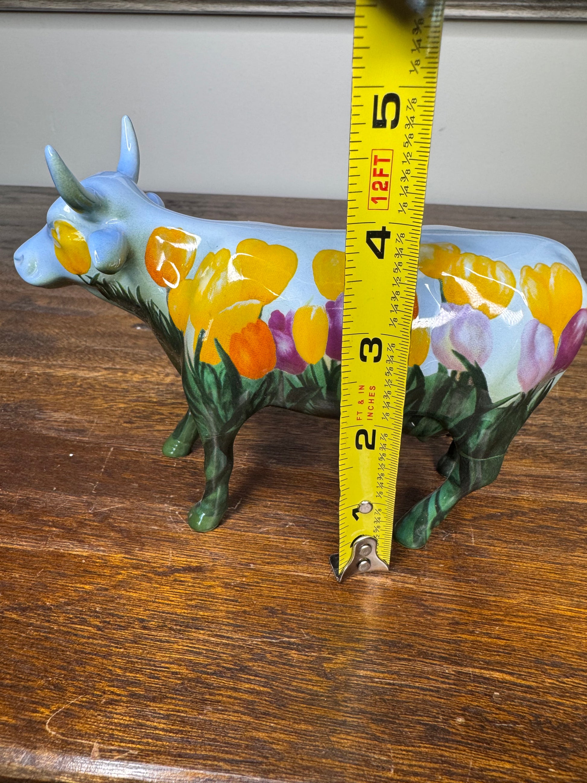 2002 Westland Giftware "Tulip Cow" Cow Parade Figurine w/ Original Box