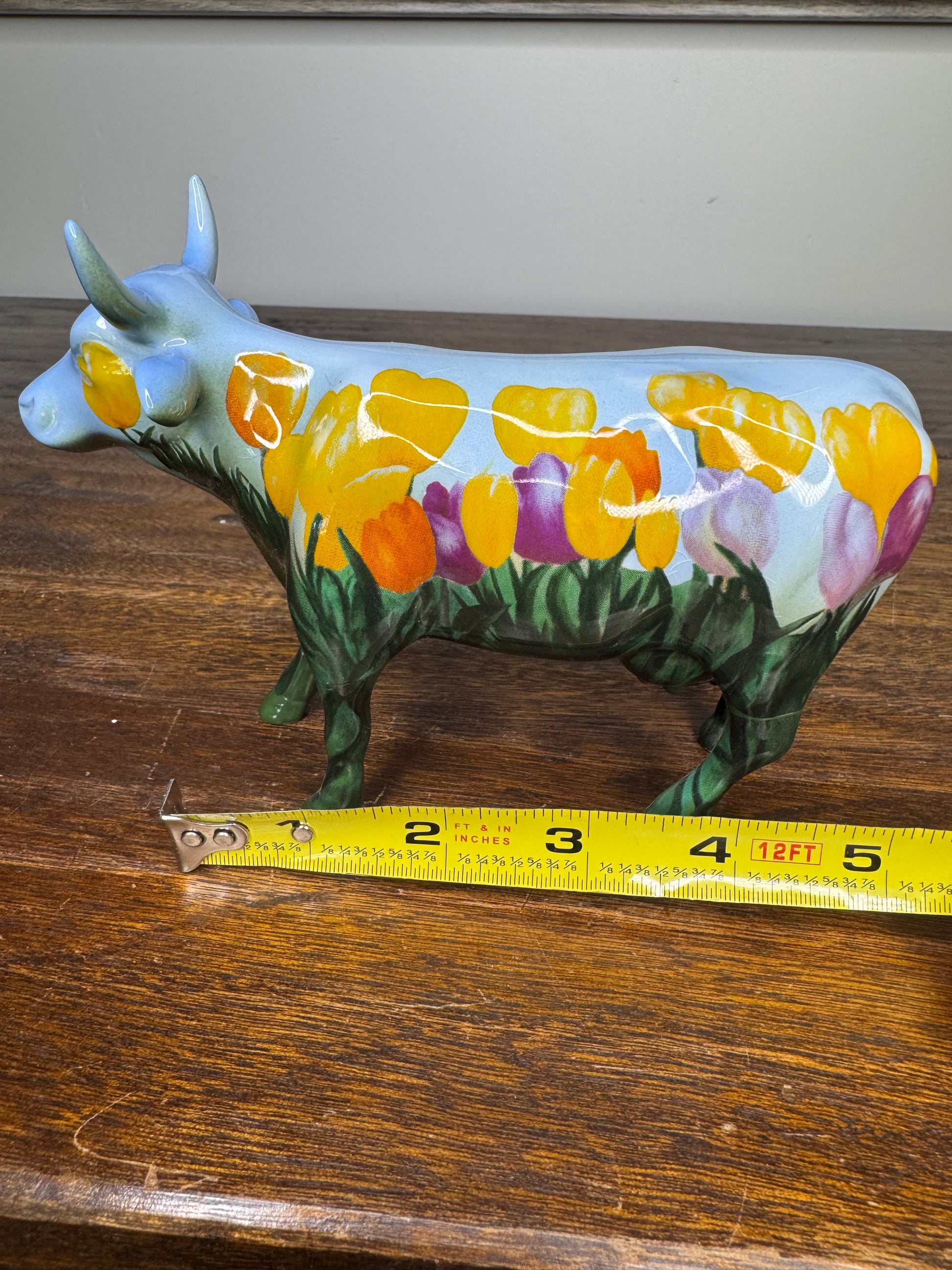 2002 Westland Giftware "Tulip Cow" Cow Parade Figurine w/ Original Box