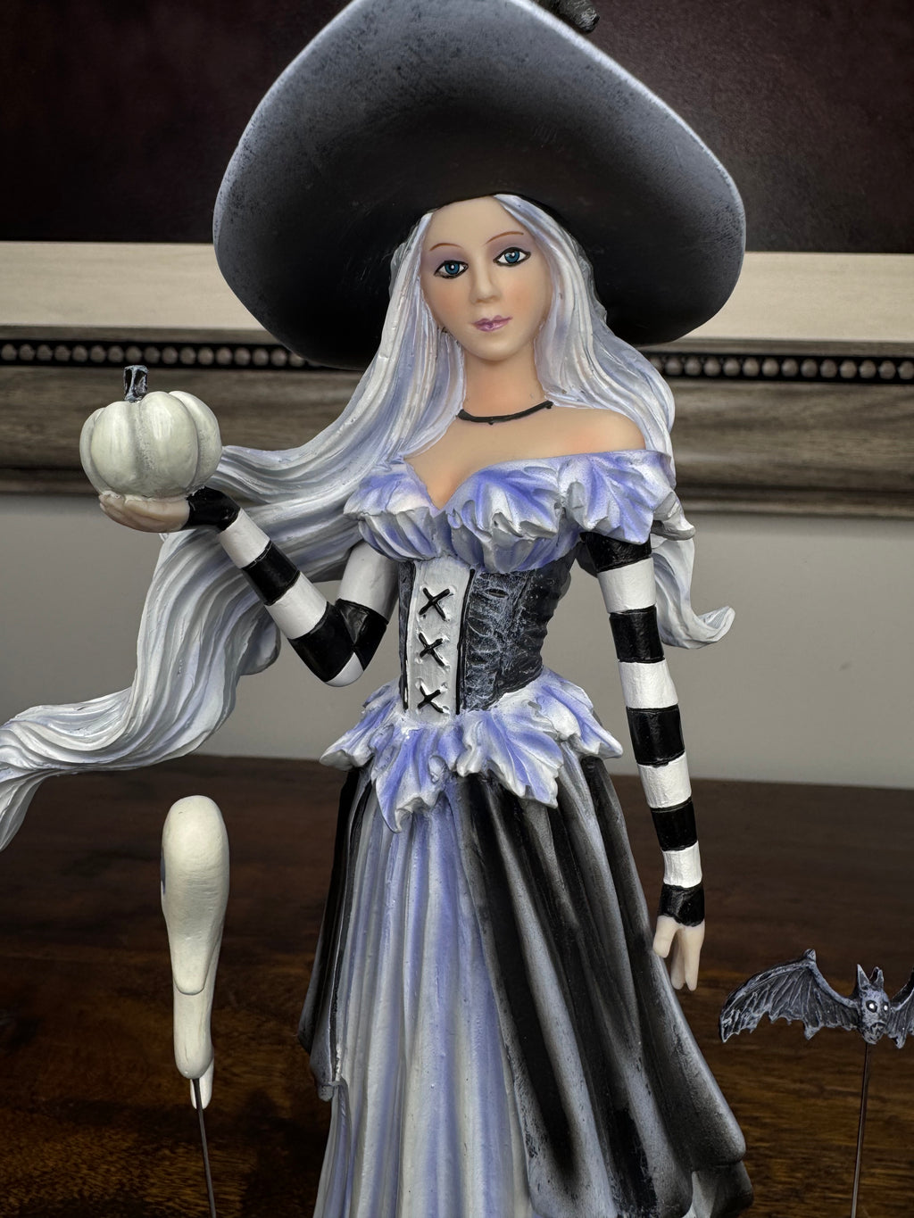 NIB Amy Brown Ghost Pumpkin Witch Figurine