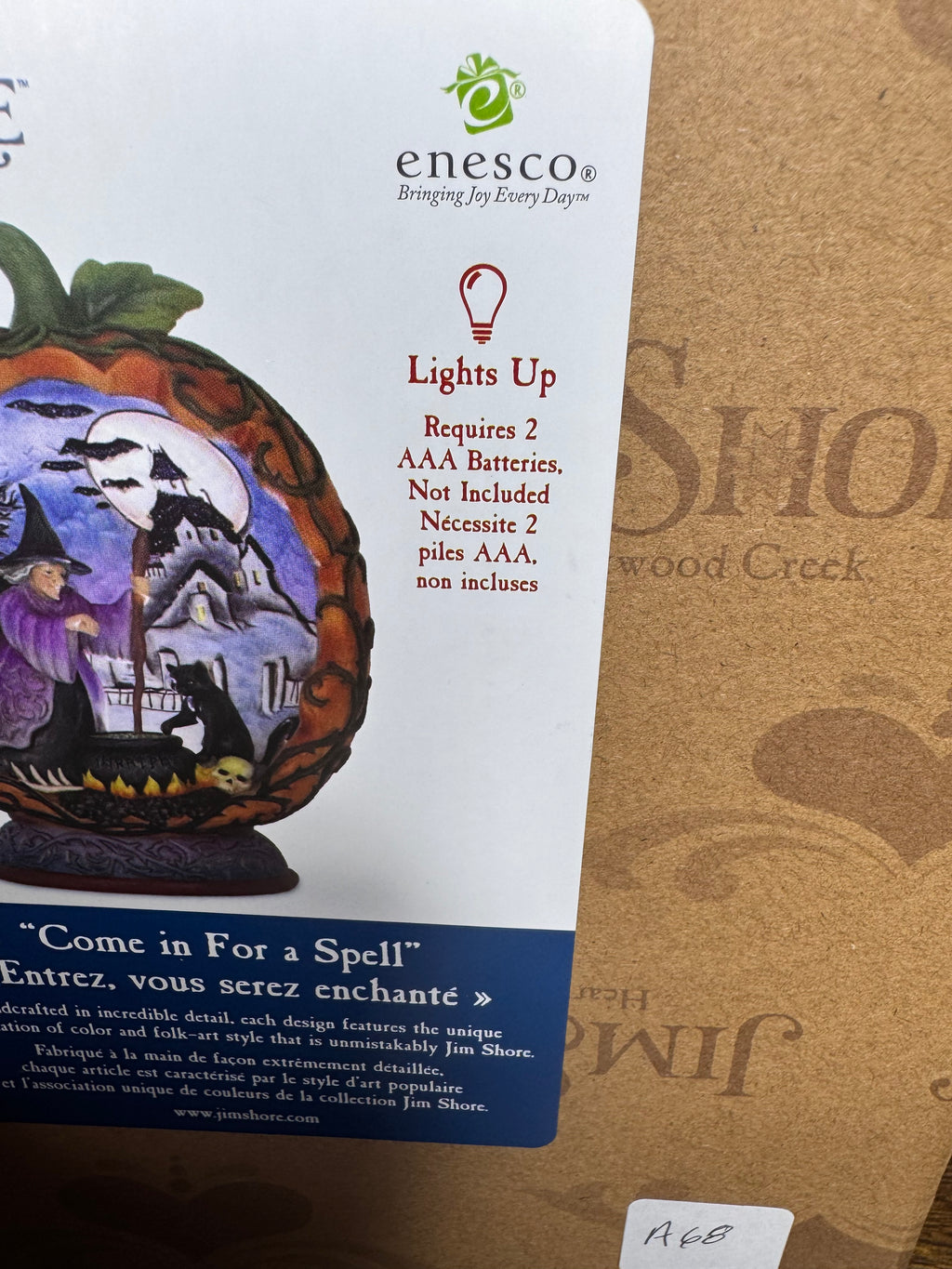 NIB Jim Shore Heartwood Creek Witch in Pumpkin "Come in For A Spell" Diorama