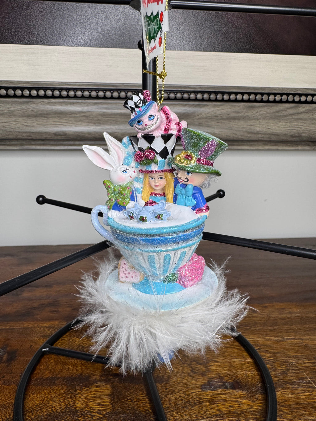 New Hollywood Hats by Holly Adler Alice and the Tea Party Ornament