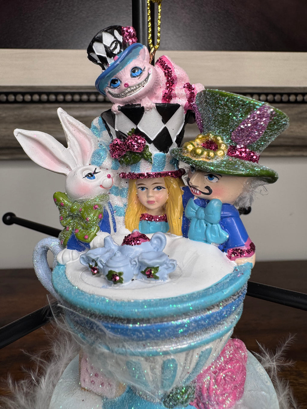New Hollywood Hats by Holly Adler Alice and the Tea Party Ornament