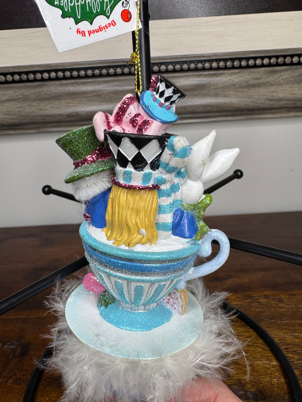 New Hollywood Hats by Holly Adler Alice and the Tea Party Ornament
