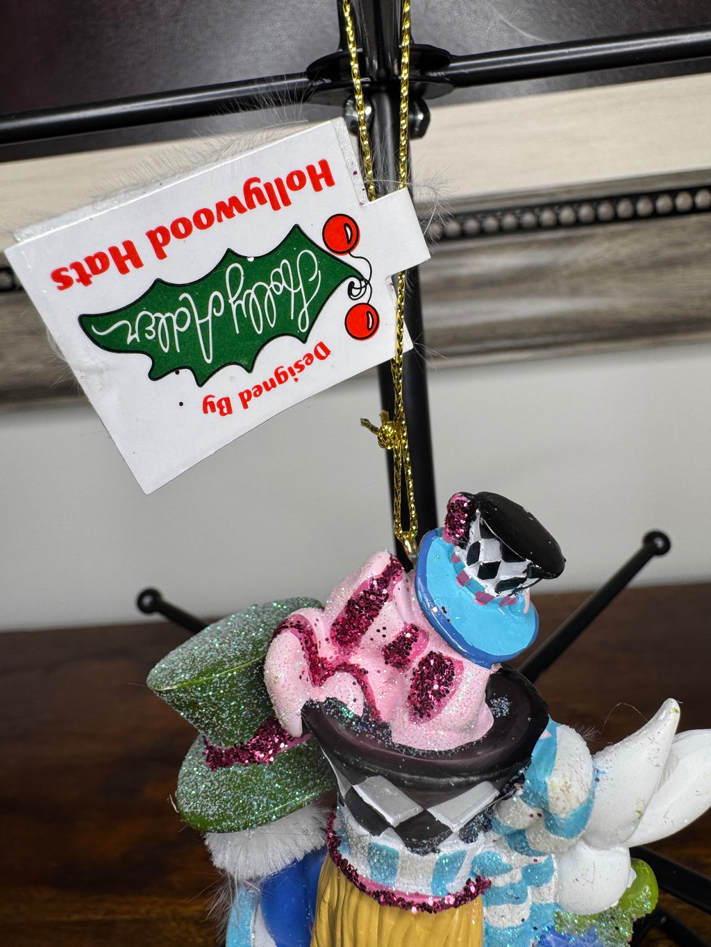 New Hollywood Hats by Holly Adler Alice and the Tea Party Ornament