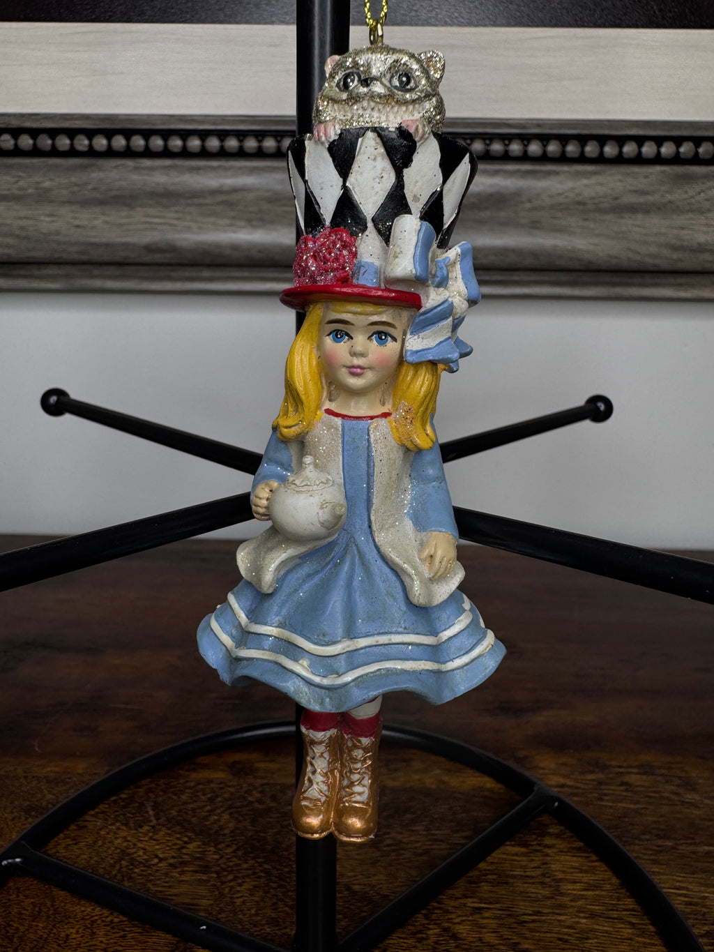New Holly Adler Alice and Cheshire Cat Ornament