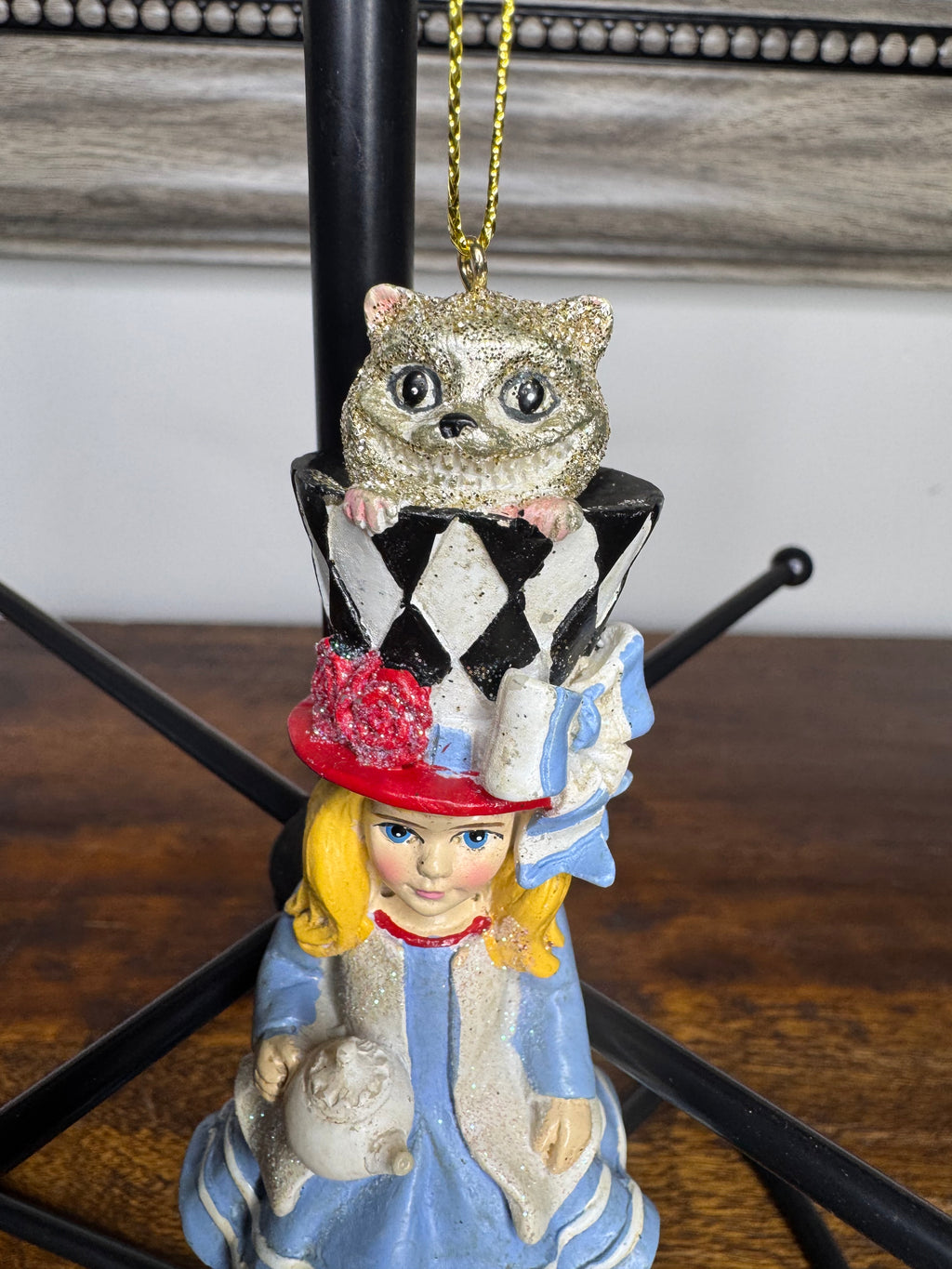 New Holly Adler Alice and Cheshire Cat Ornament