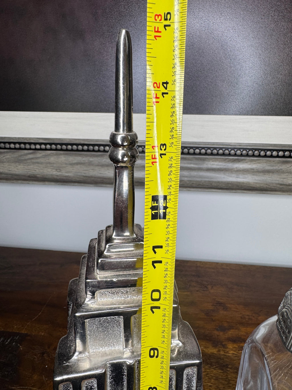 RARE Pottery Barn Empire State Building Cocktail Shaker and ChryslerBuilding Decanter Set