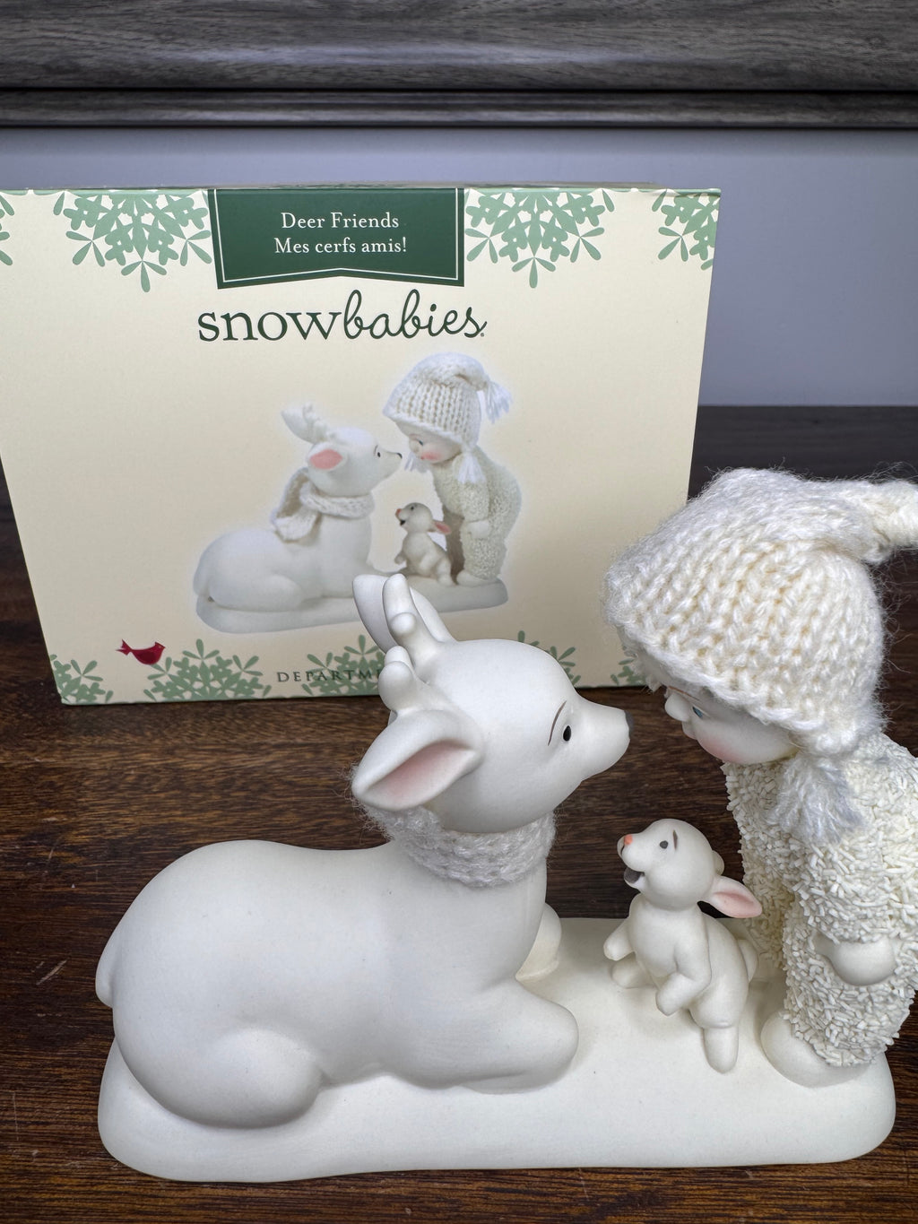 New Enesco Snowbabies "Deer Friends" Figurine w/ Box