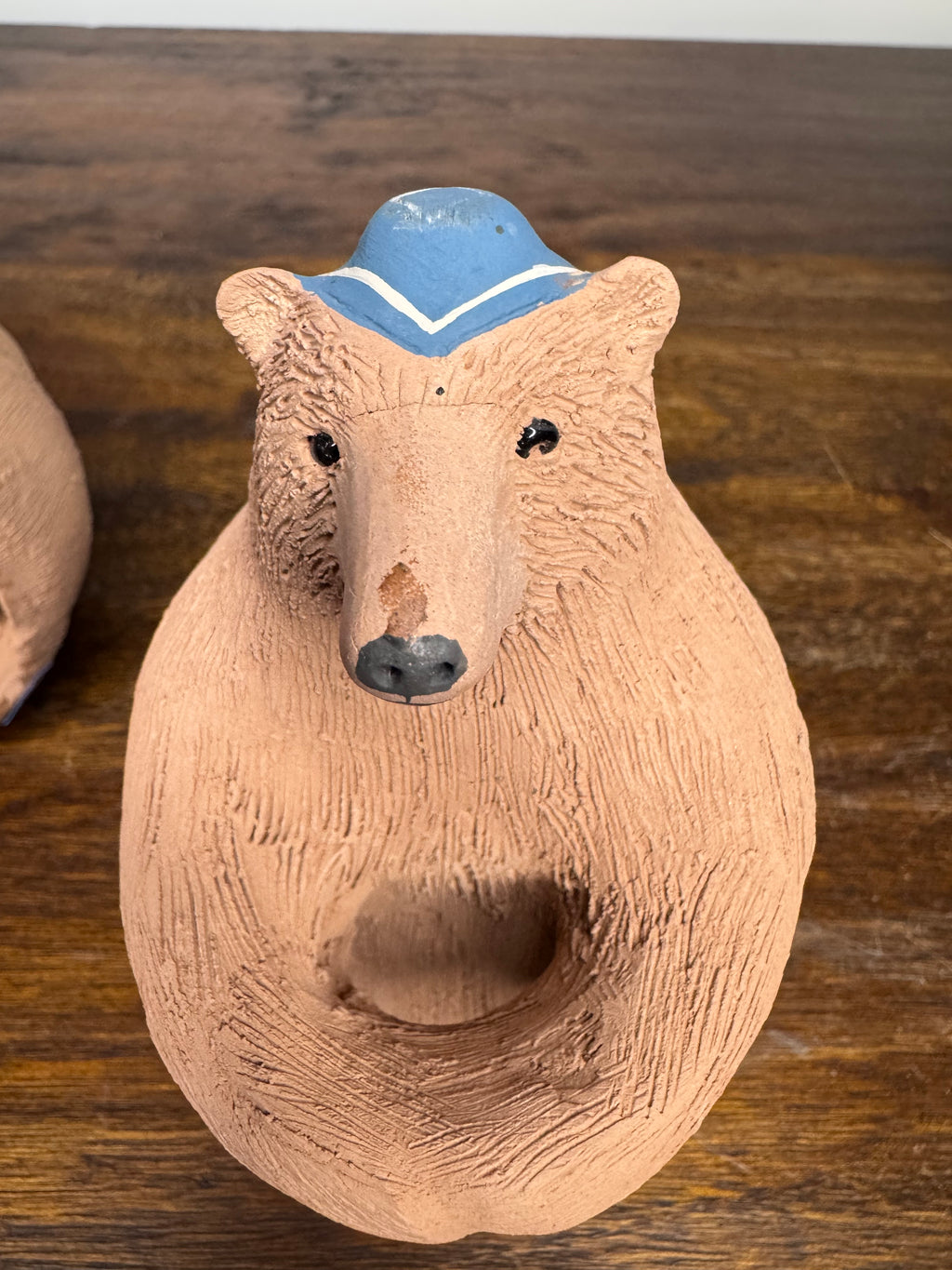 Vintage 10 Piece Mata Ortiz Handbuilt and Hand Painted Bear Nativity Set