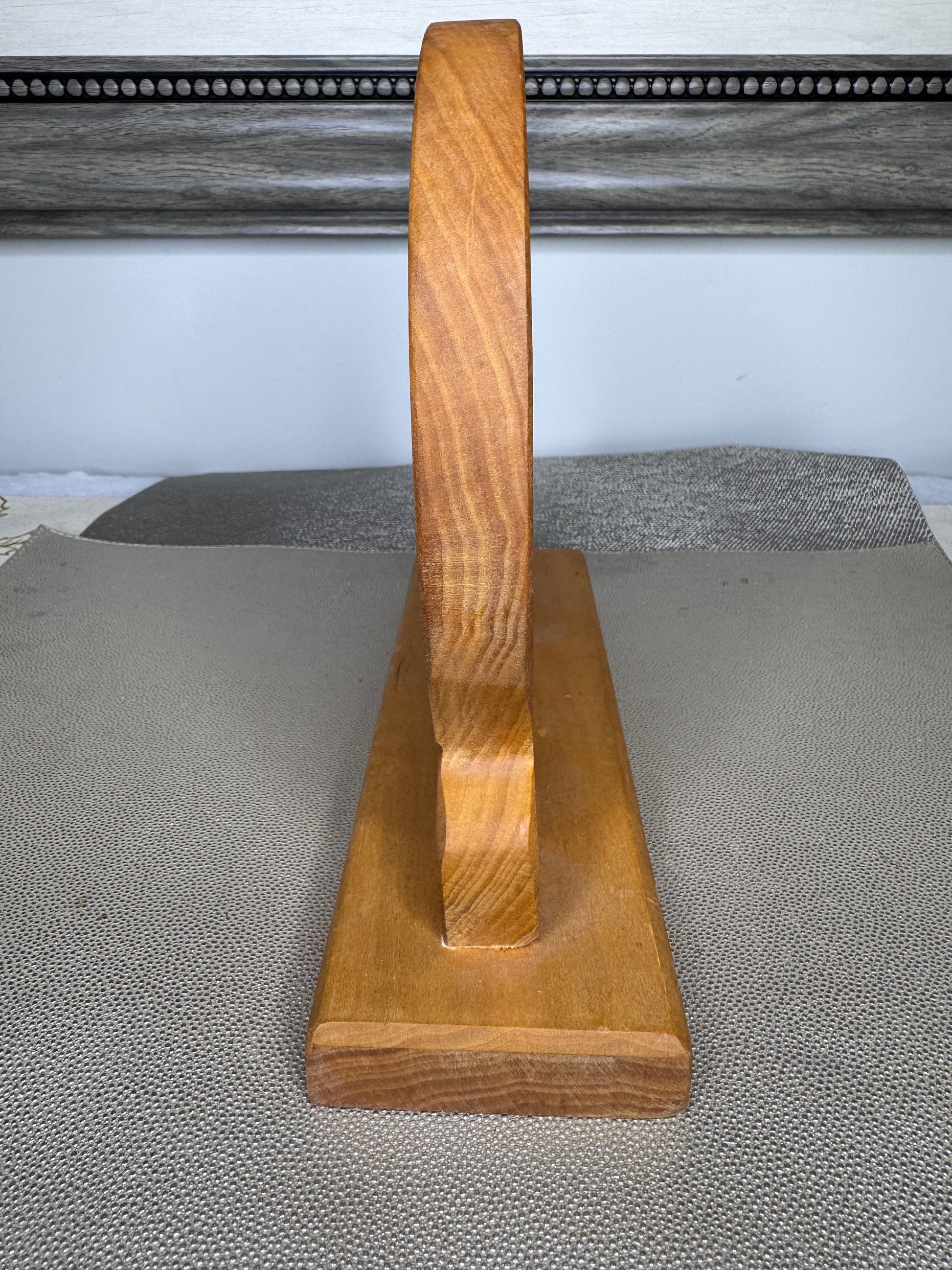 Wooden Carved Eagle Mantle/Desktop Clock
